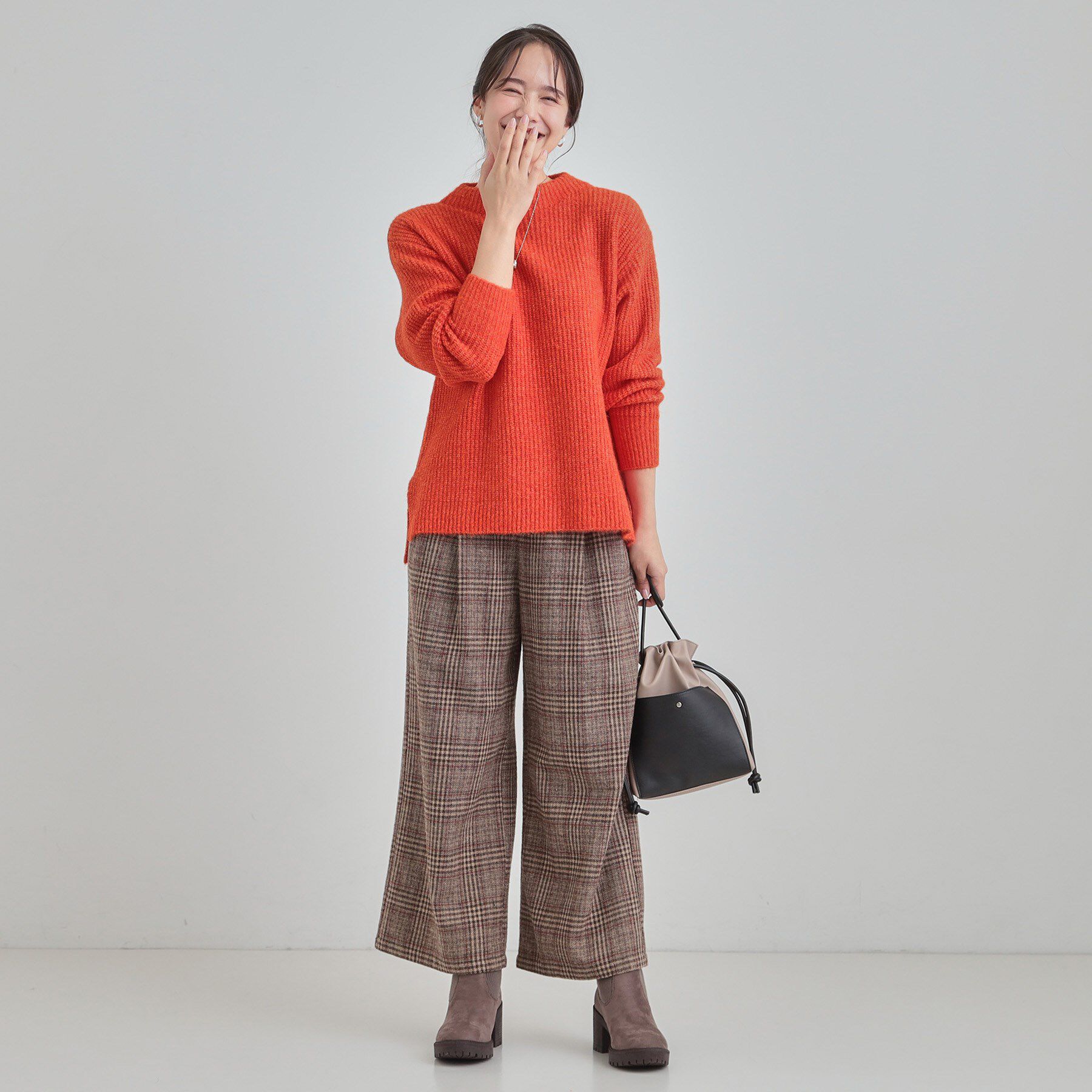 SHOO･LA･RUE「【S-LL/洗濯機可】ふわふわが魅力 ハイネックニットプルオーバー」|ニット・セーター|