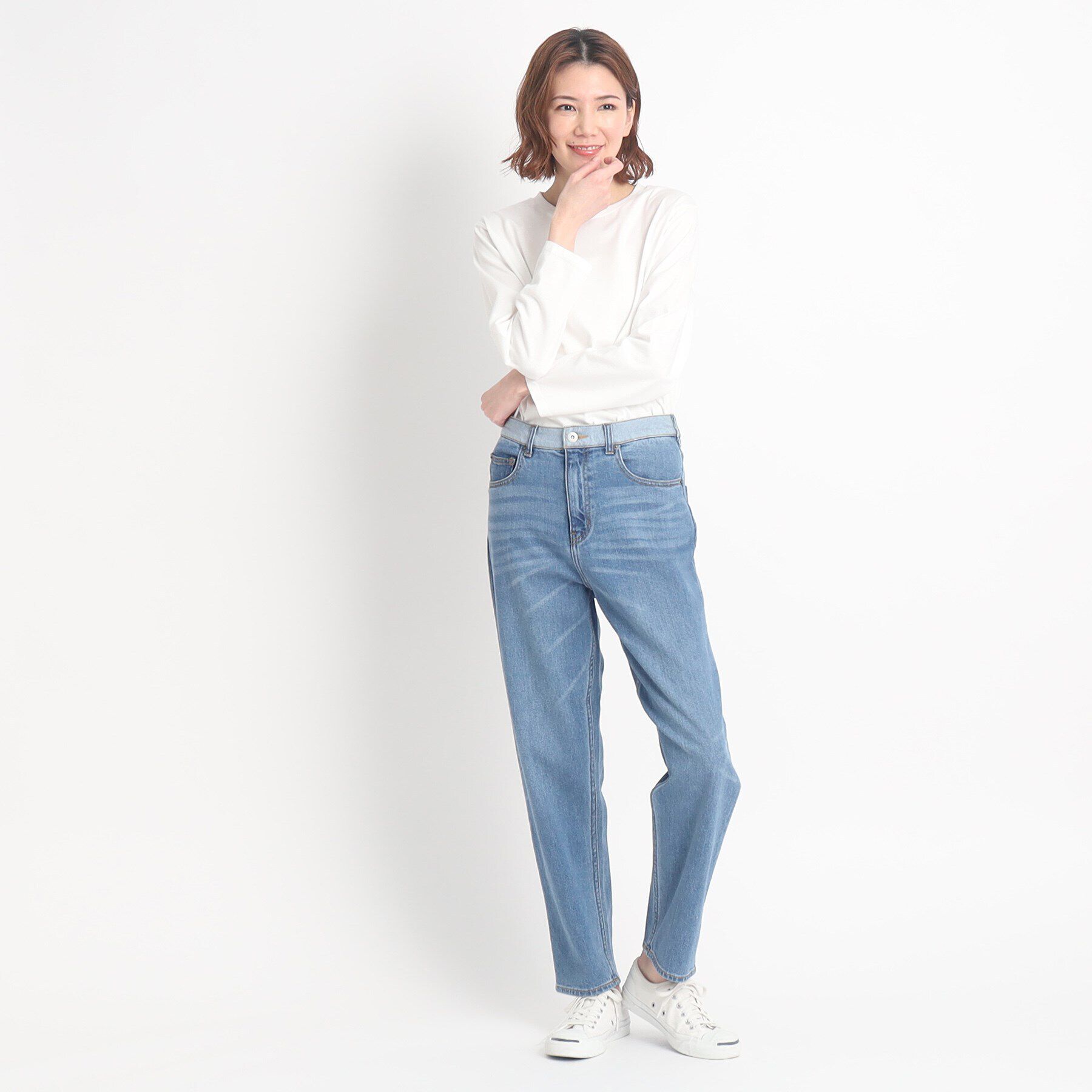 Dessin「【リンクコーデ・CALVERTON】テーパードデニムパンツ＜S～L＞」|デニム|