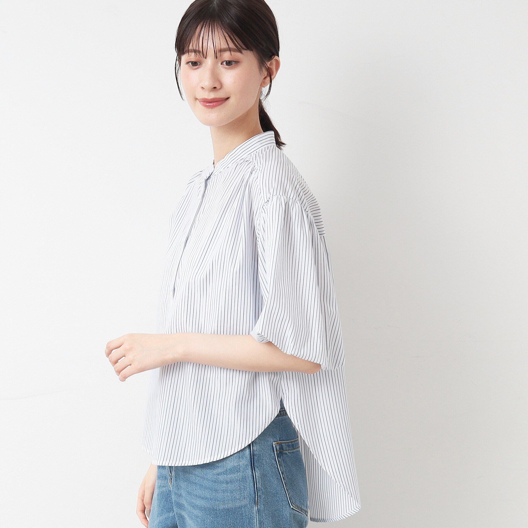 Dessin「【洗える】バルーンスリーブブラウス」|シャツ・ブラウス|