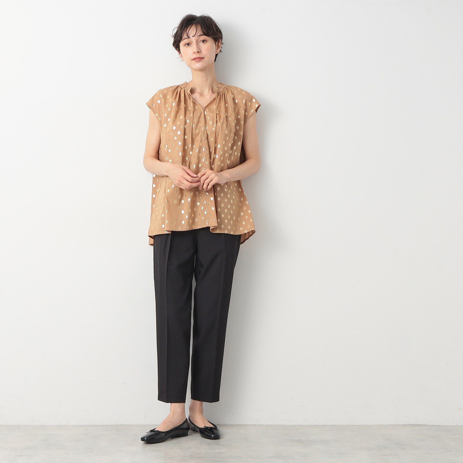 Dessin「【後ろウエストゴム・洗える】テーパードパンツ（S～L）」|その他|