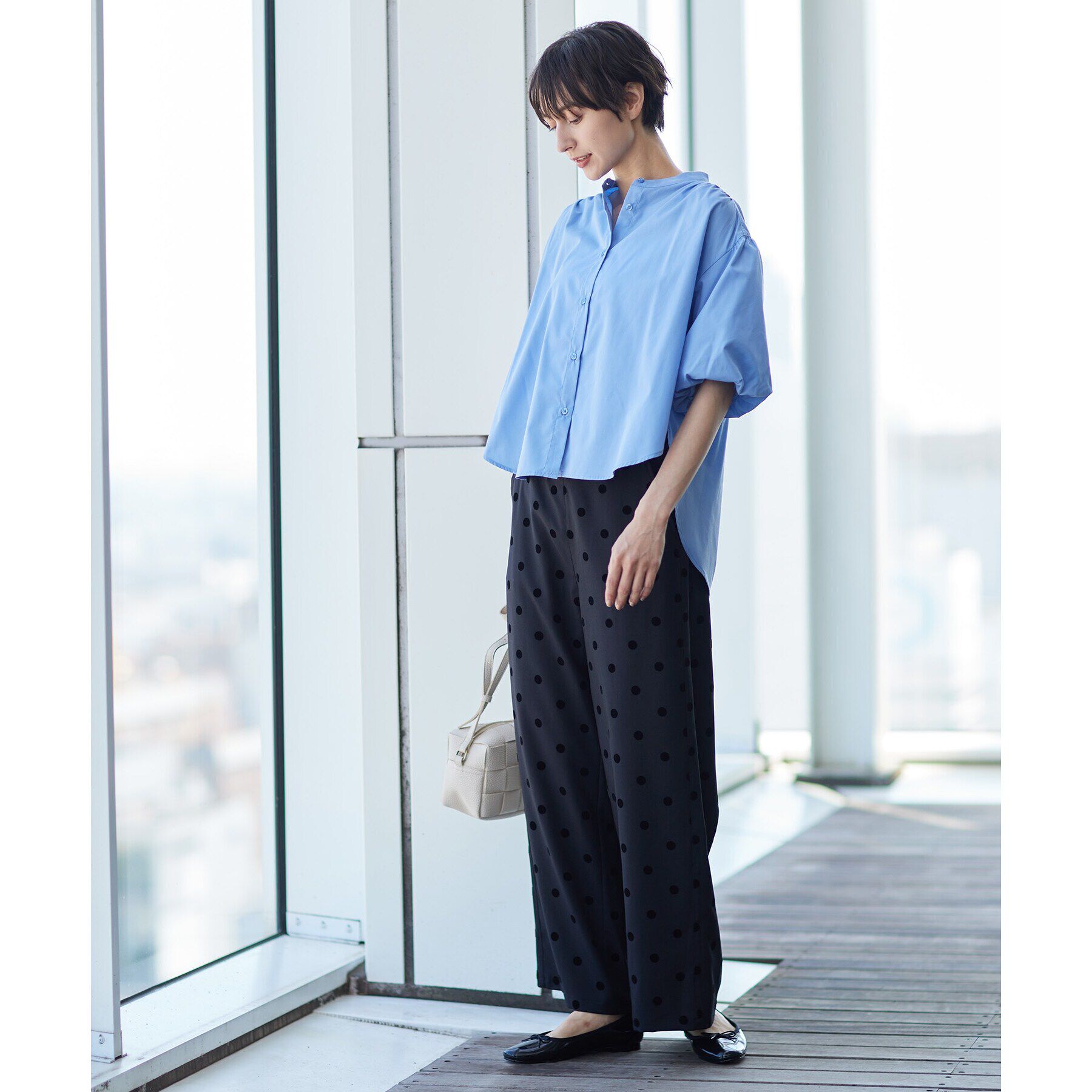 Dessin「【洗える】バルーンスリーブブラウス」|シャツ・ブラウス|