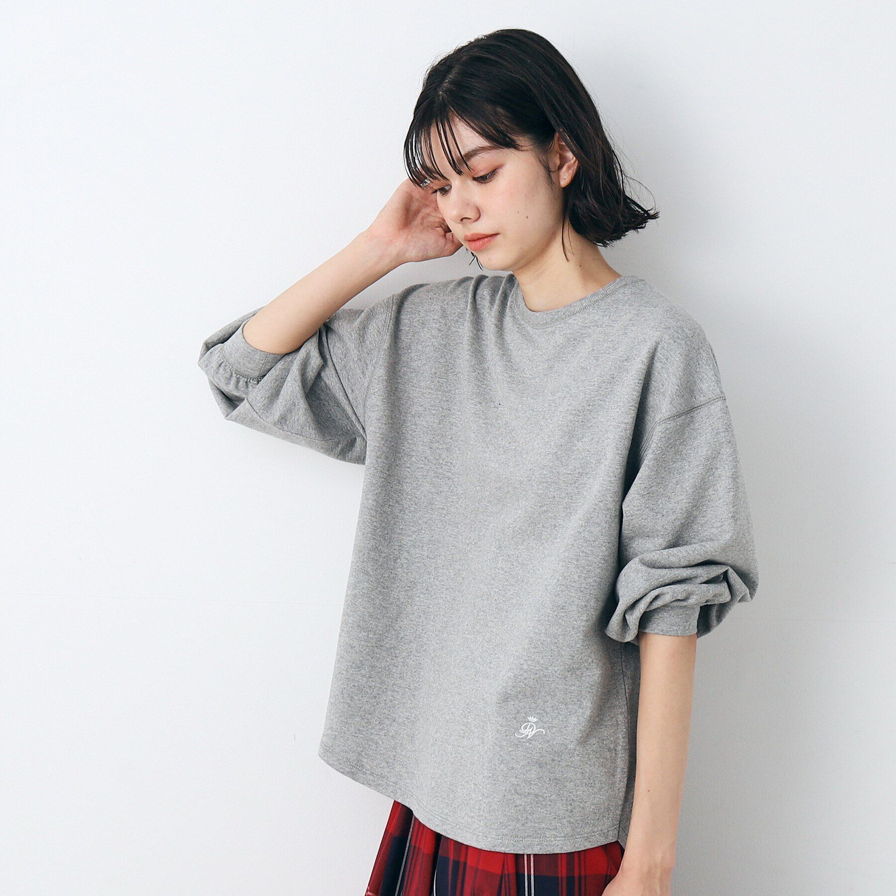 Dessin「【360度可愛い・洗える】バックヘンリーネックカットソー（XS～L）」|Tシャツ・カットソー|