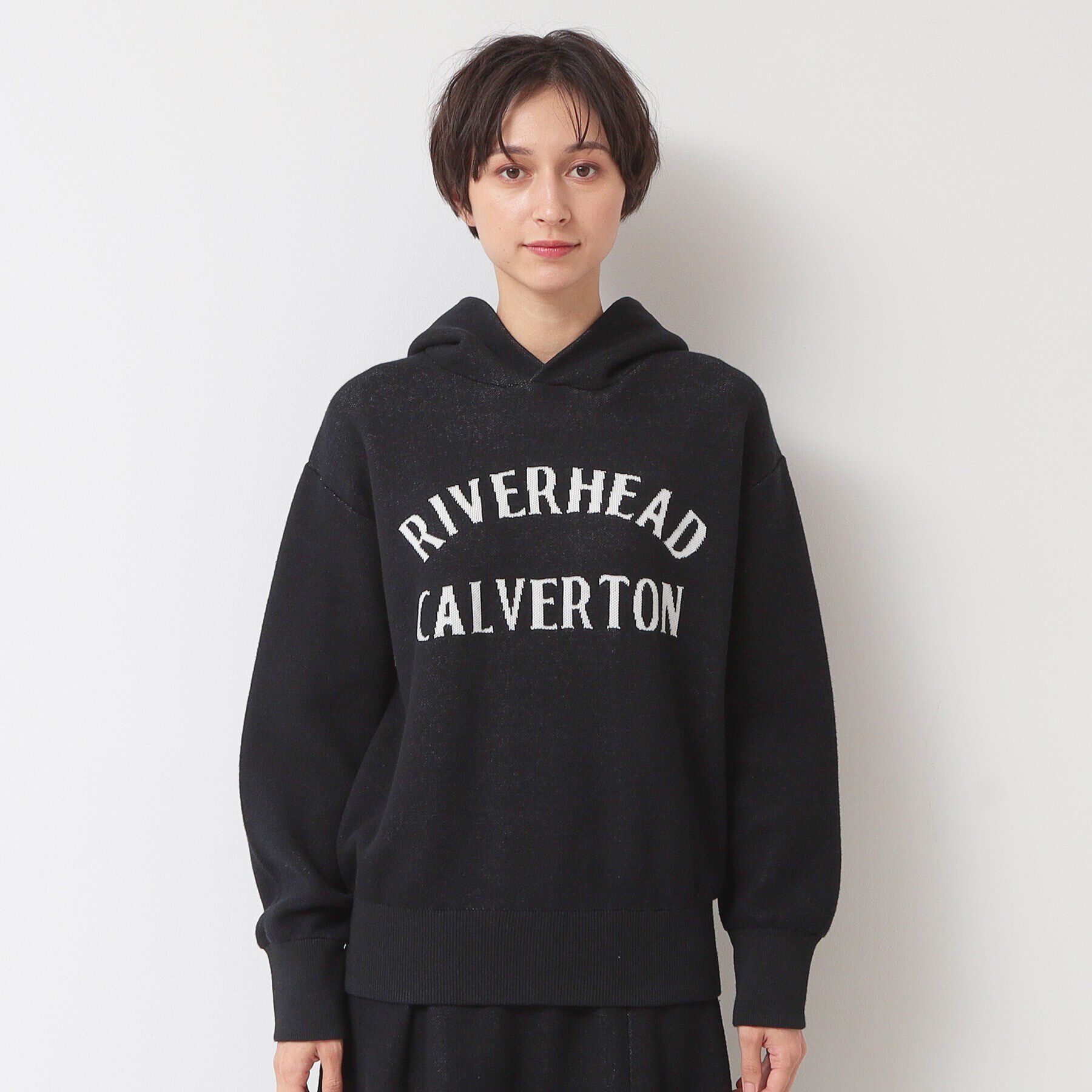 Dessin「【ユニセックス・洗える】ロゴジャカードフーデット」|ニット・セーター|