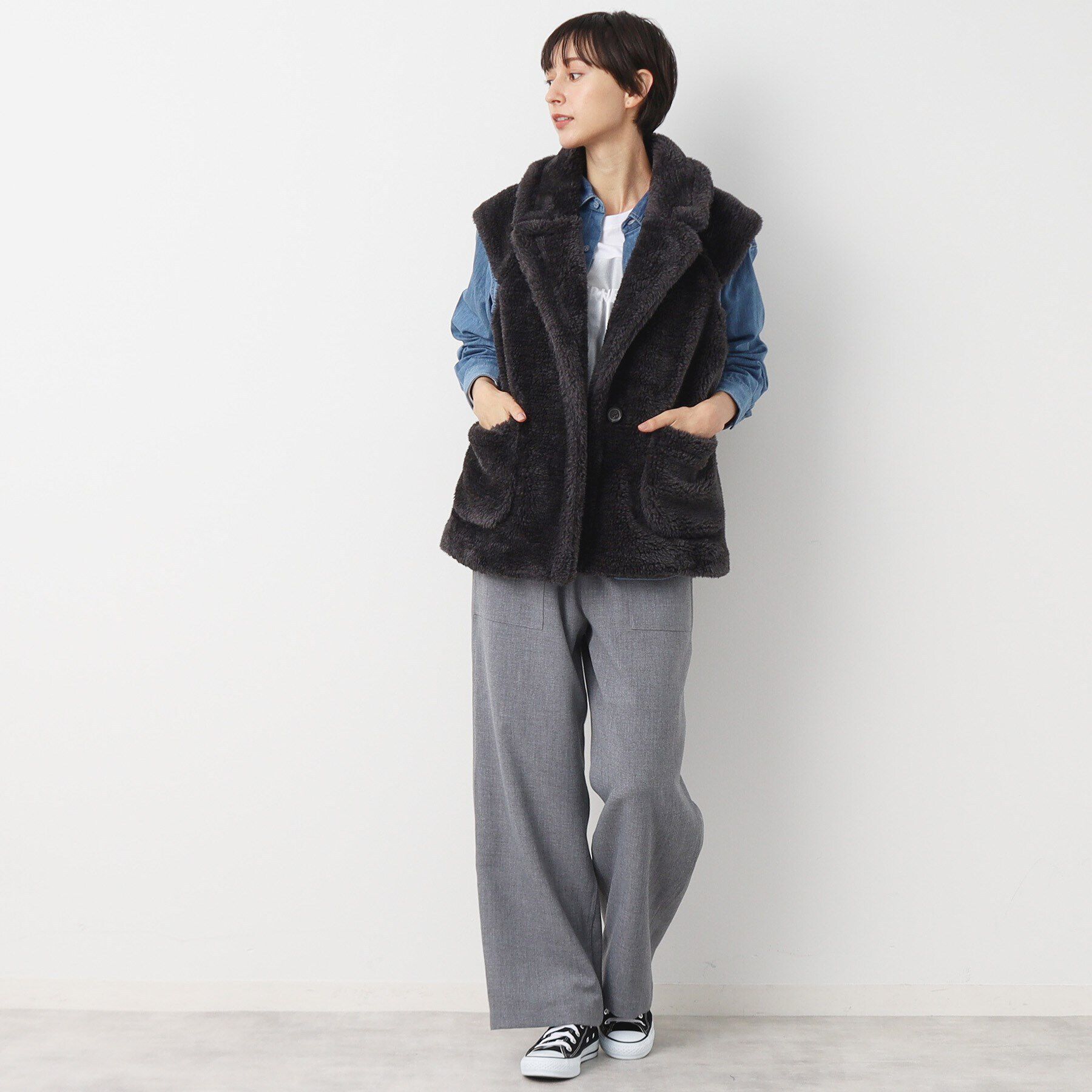 Dessin「ボアテーラーベスト」|ベスト・ジレ|