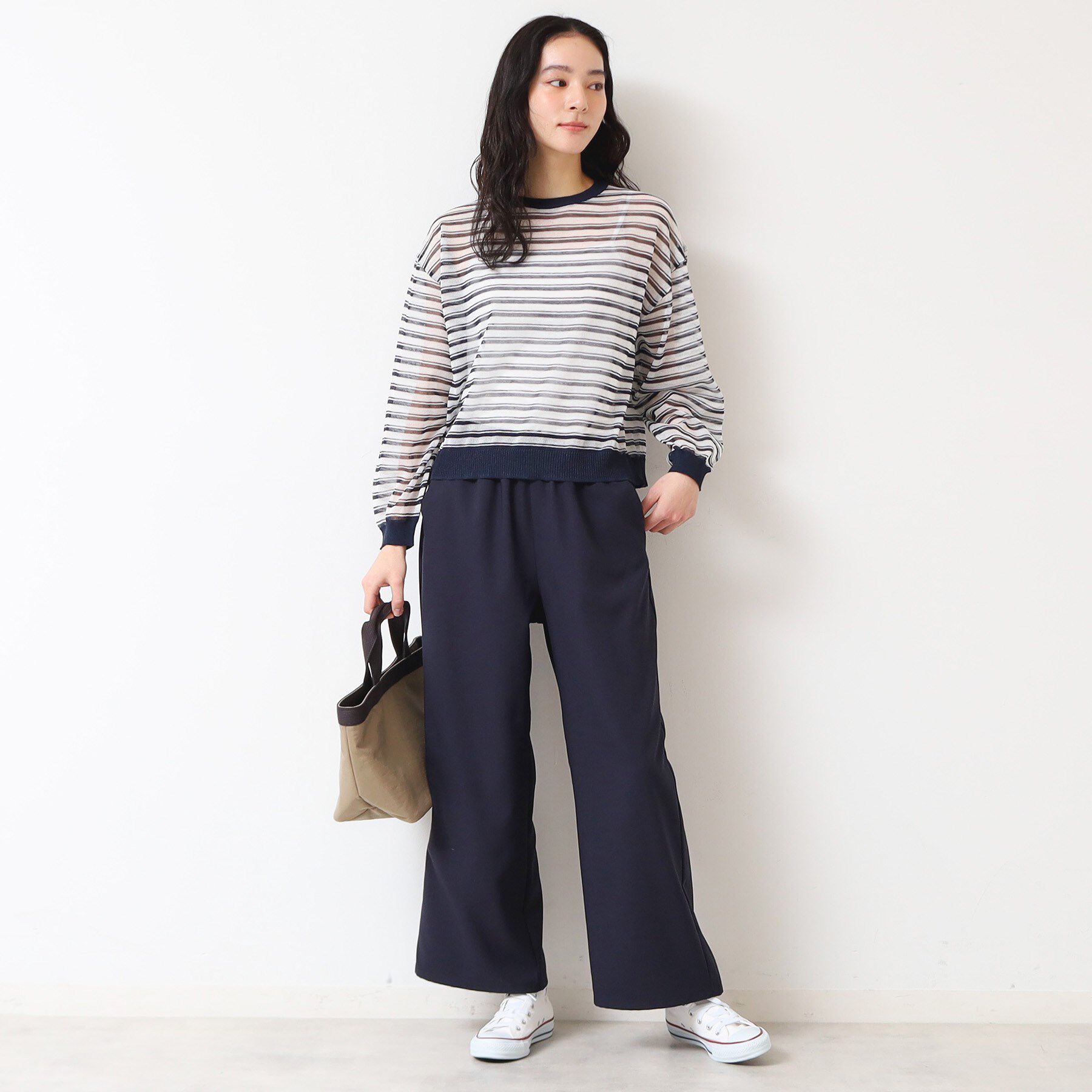 Dessin「【ウエストゴム・洗える】ドロストリラックスパンツ（XS～L）」|その他|