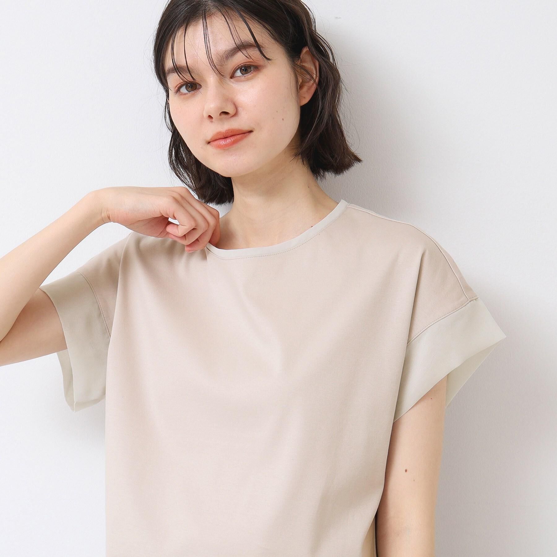 Dessin「【シリーズ累計8万枚！選べる5サイズ/6色展開/洗える】美光沢カットソー【オンにもオフにもちょうどい」|Tシャツ・カットソー|