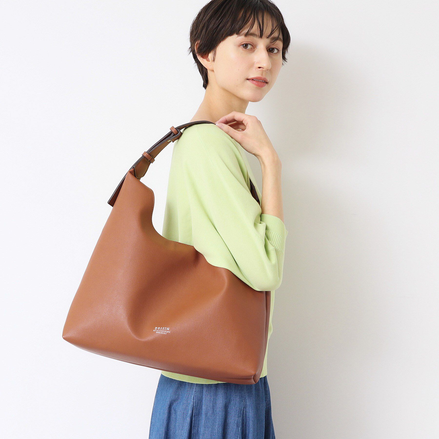 Dessin「【軽量・A4収納可】ワンショルダートート」|トートバッグ|ブラウン(043)
