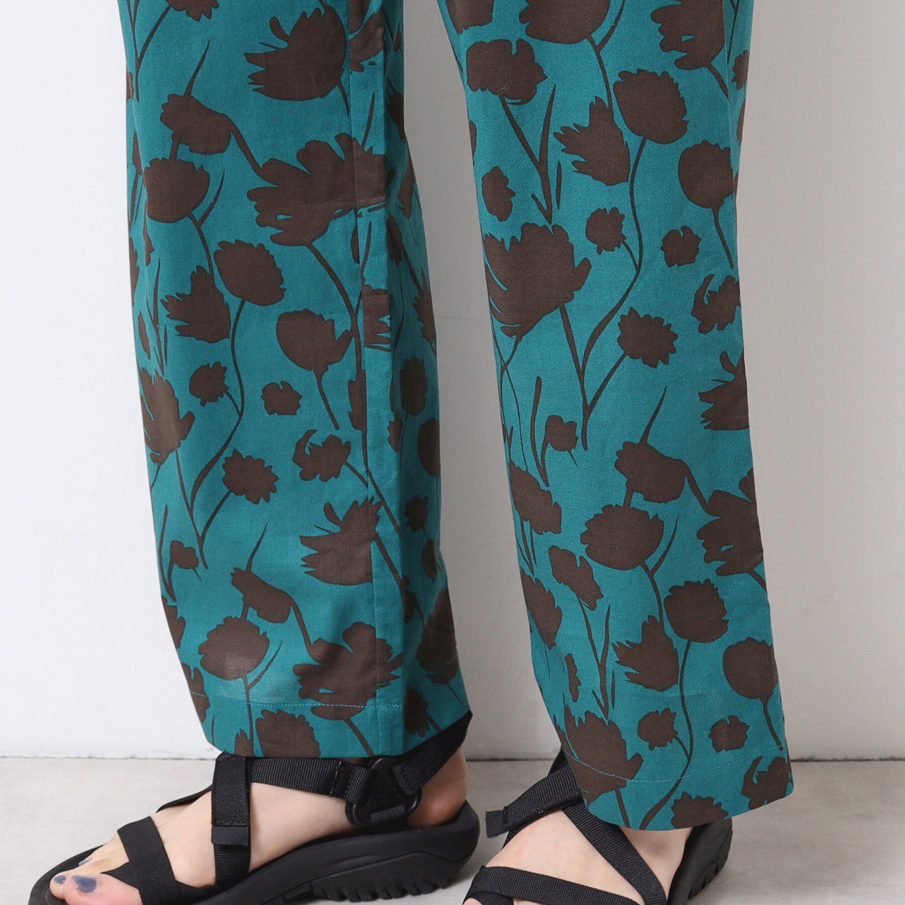 Dessin「【ウエストゴム・洗える】フラワープリントパンツ」|その他|