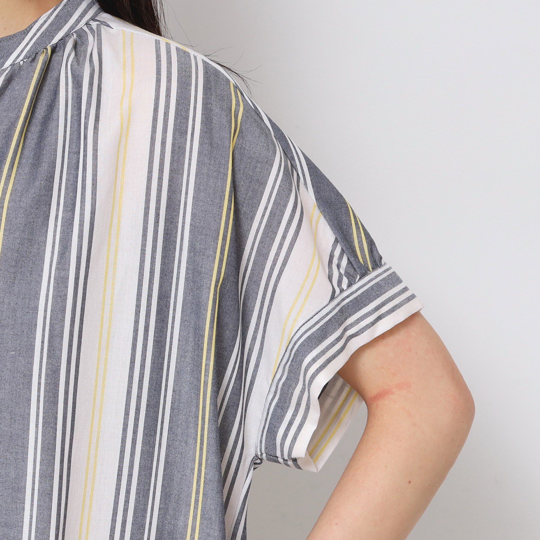 Dessin「【洗える】映えチェック柄スキッパ―ワンピース」|ワンピース|