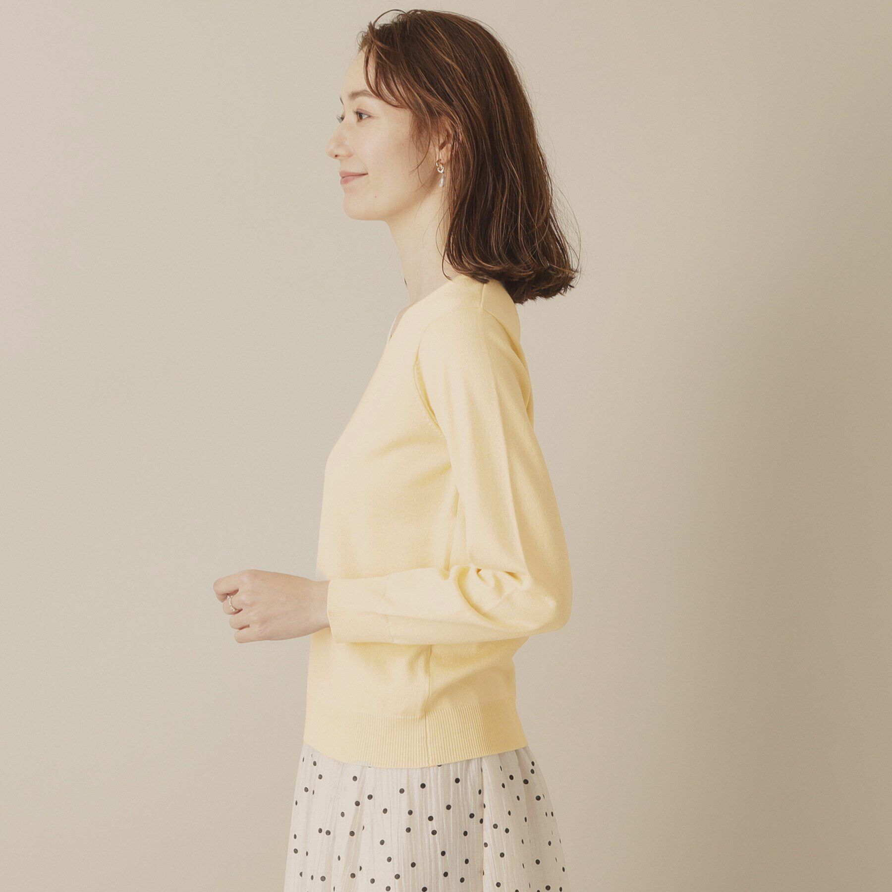 ITS&rsquo;DEMO「【アンチピリング／洗濯機OK】Vネックニット」|ニット・セーター|