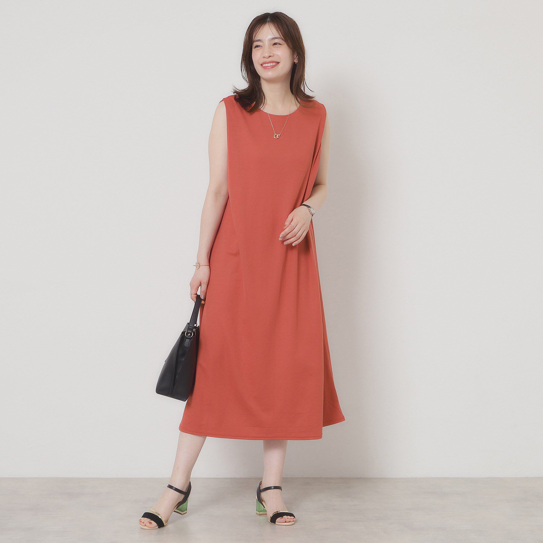 ITS&rsquo;DEMO「【接触冷感／洗濯機OK】カノコカットタックワンピース」|ワンピース|