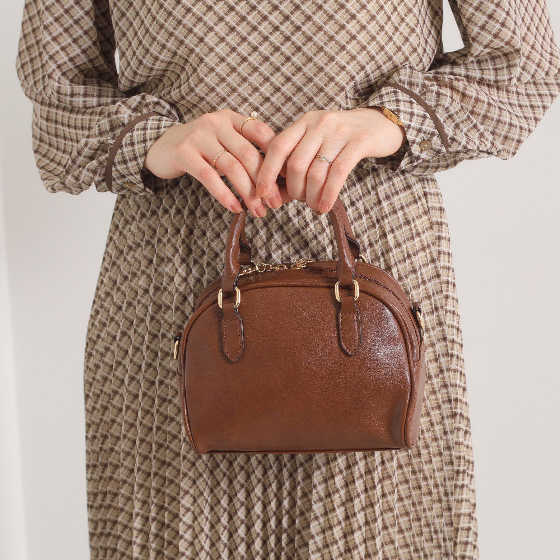 ITS&rsquo;DEMO「ボストンミニショルダー」|ショルダー・メッセンジャー|ブラウン(043)