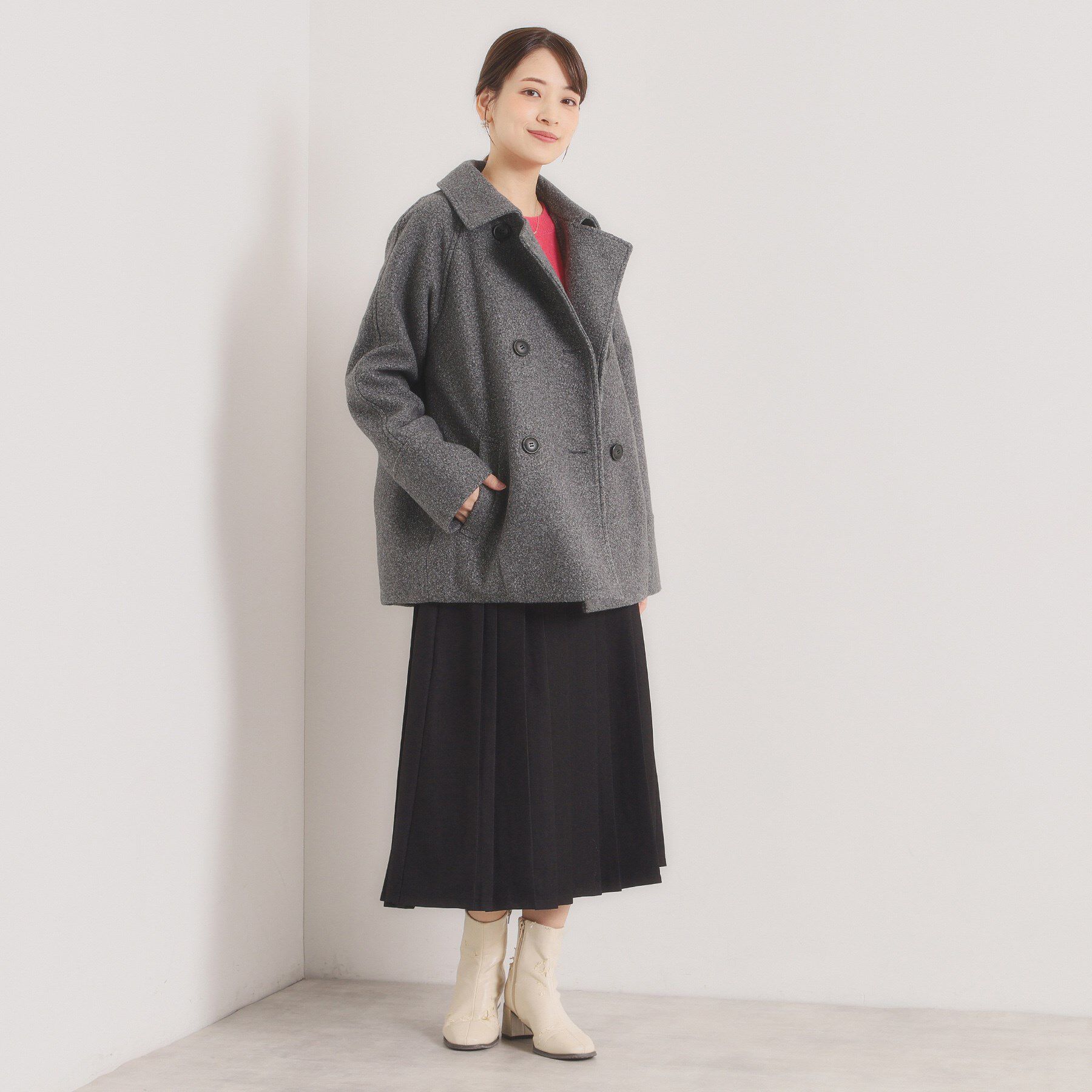 ITS&rsquo;DEMO「ブークレーダブルコート」|ピーコート|