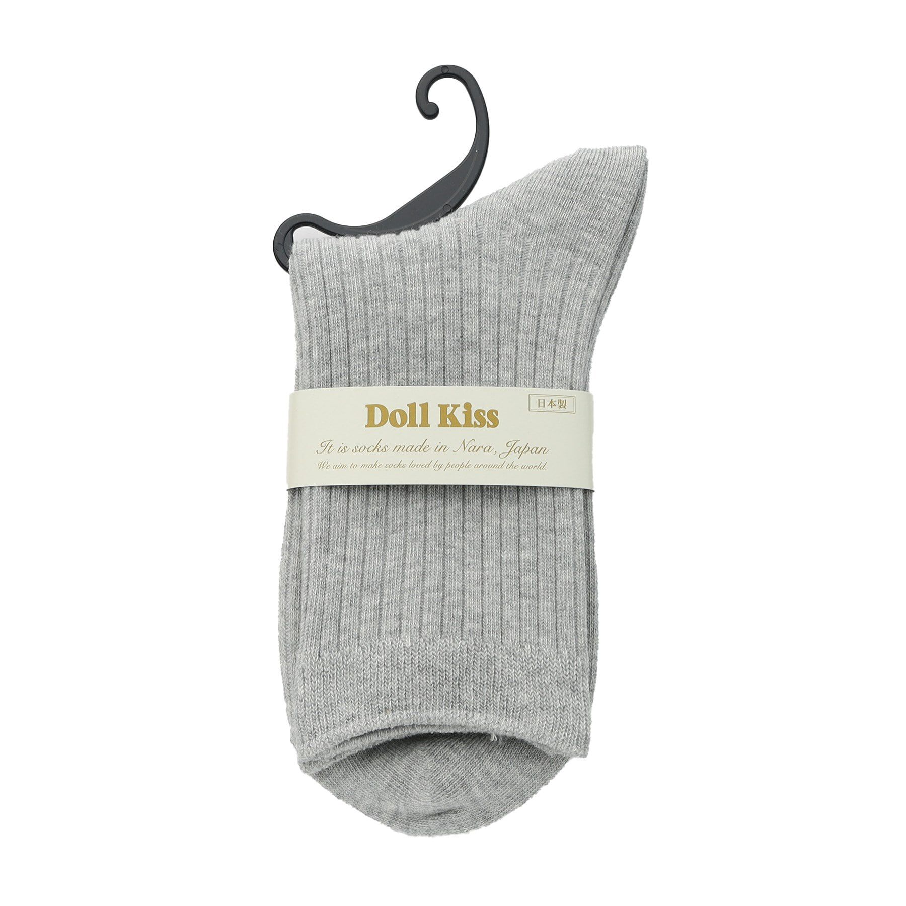 Doll Kiss「10色展開リブスニーカー丈ソックス」|ソックス|ﾀﾞｰｸｸﾞﾚｰ(013)