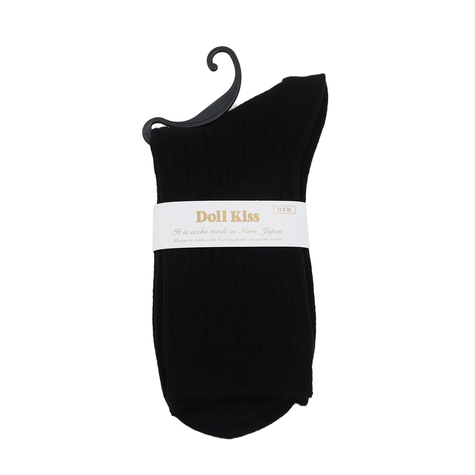 Doll Kiss「10色展開リブスニーカー丈ソックス」|ソックス|ﾌﾞﾗｯｸ(019)