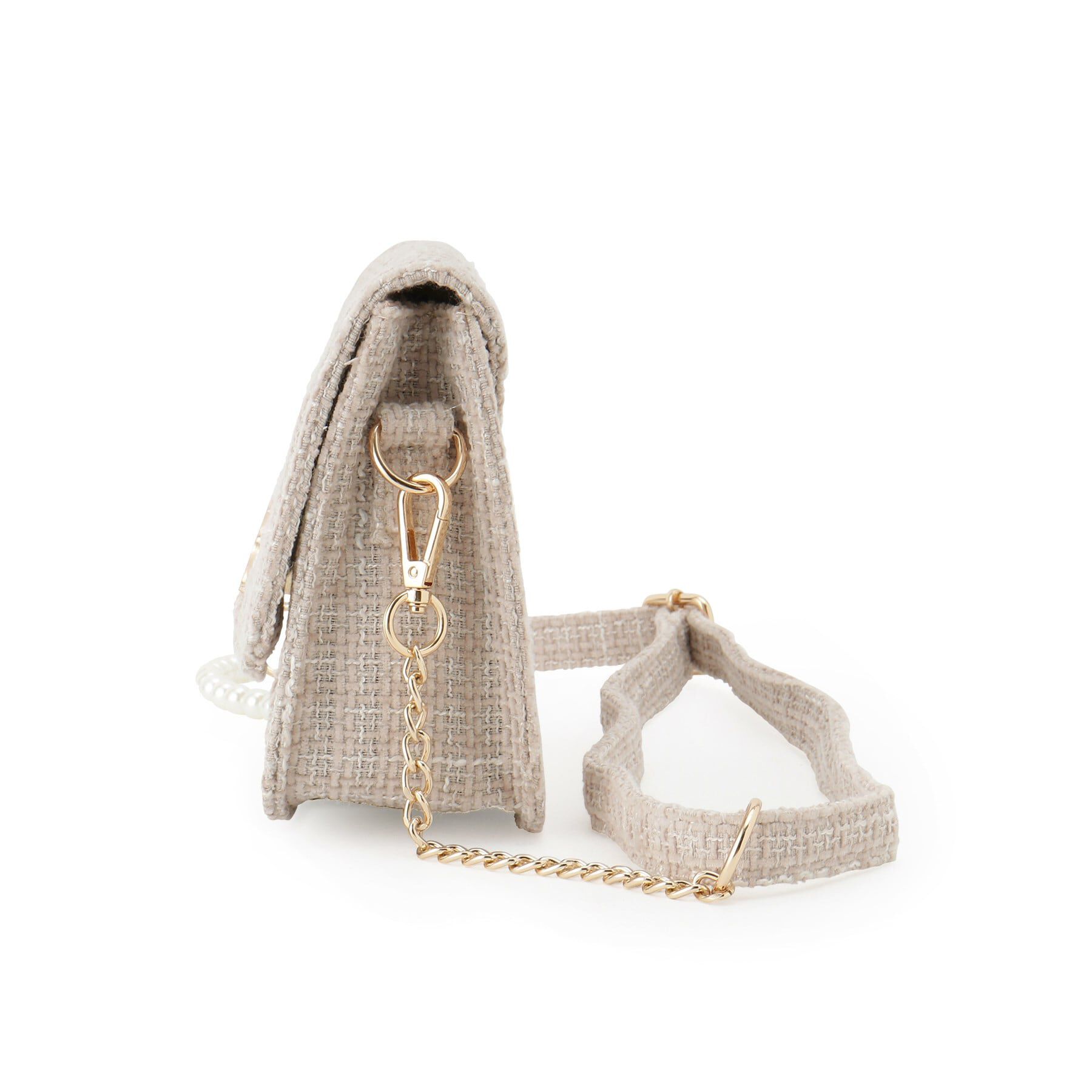 Ober Tashe「フェイクパール&times;チェーンベルト ミニショルダー」|ショルダー・メッセンジャー|