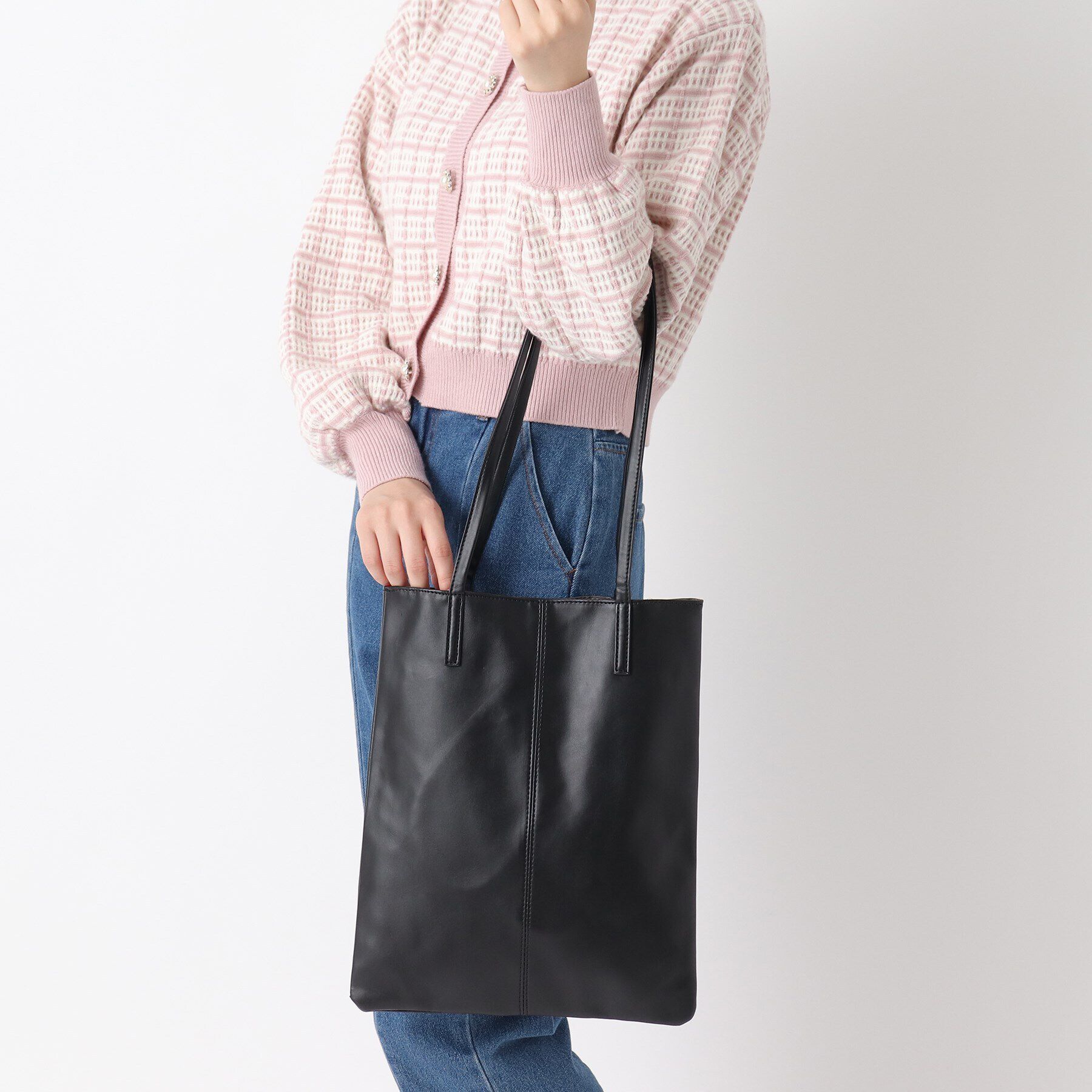 Ober Tashe「合皮フラットトート」|トートバッグ|