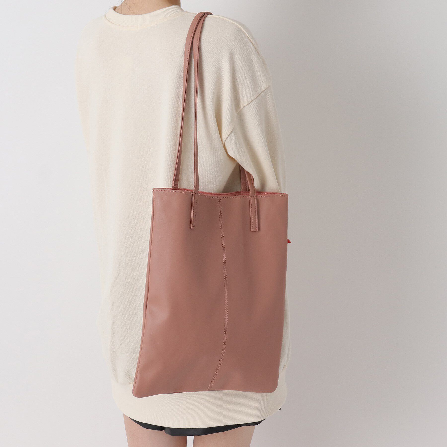 Ober Tashe「合皮フラットトート」|トートバッグ|