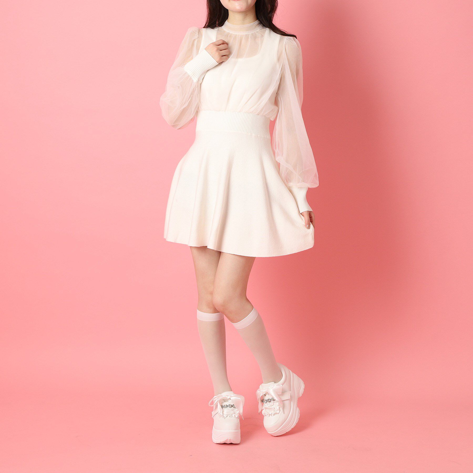 csT&P「厚底キラキラストーン付スニーカー」|スニーカー|