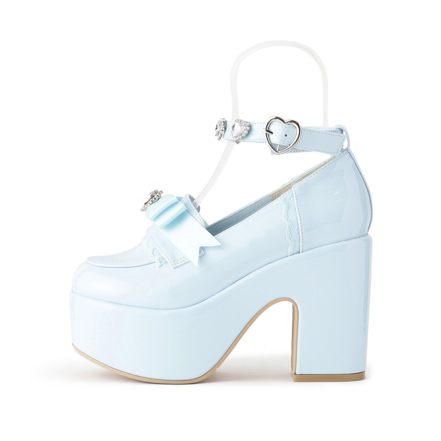 csT&P「厚底リボン付き3WAYキラキラパンプス」|パンプス|