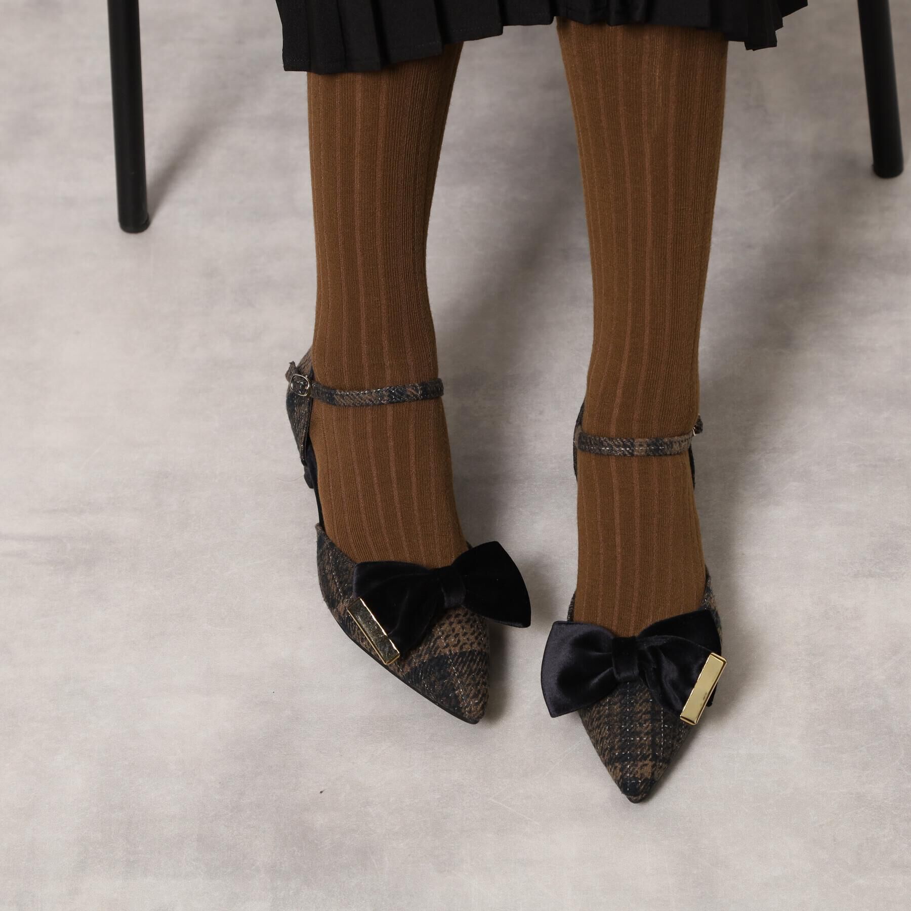 ESPERANZA「【EC限定】ベルベットリボン2WAYセパレートパンプス」|パンプス|