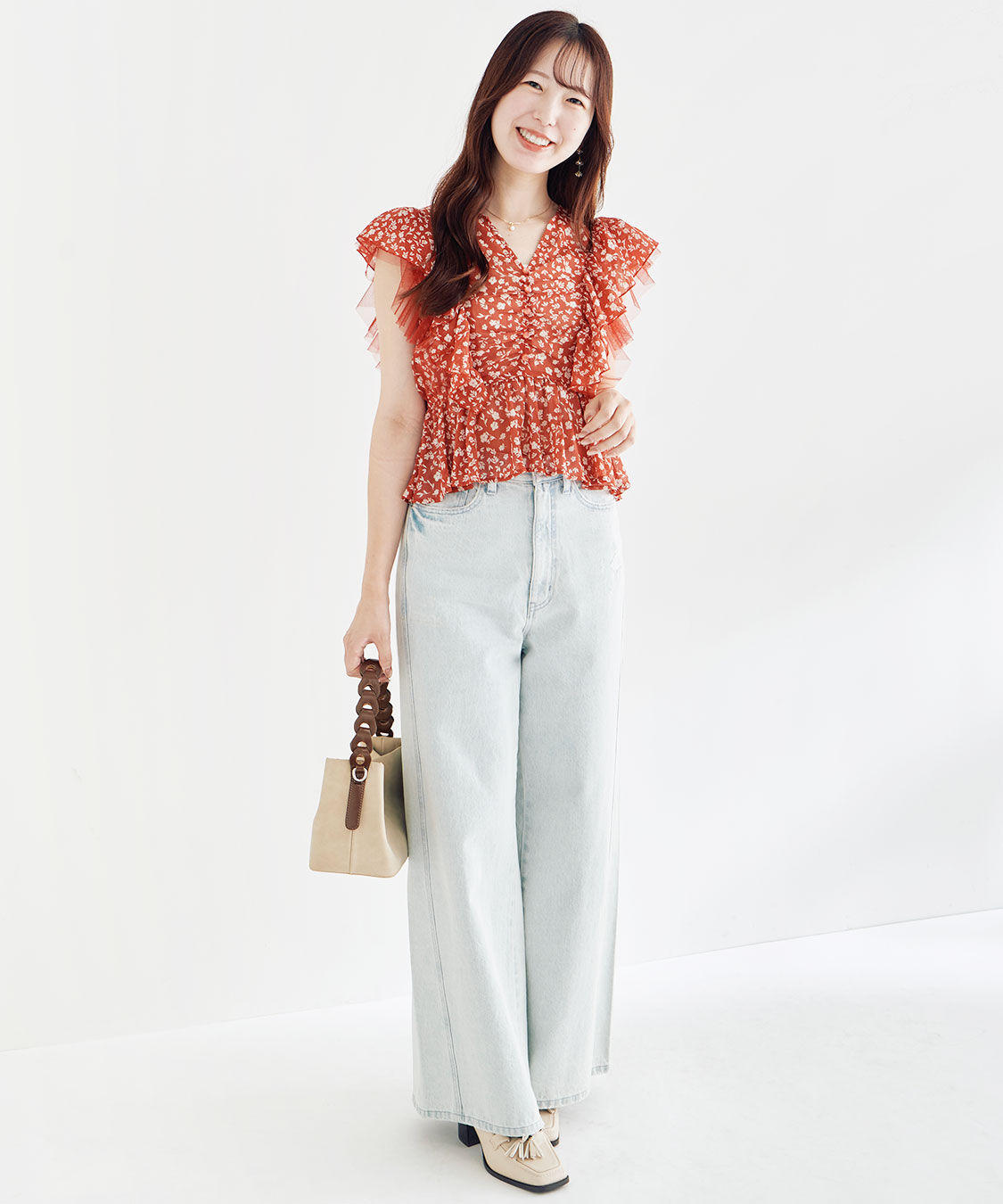 COCO DEAL「ツイストシームバギーデニムパンツ」|デニム|