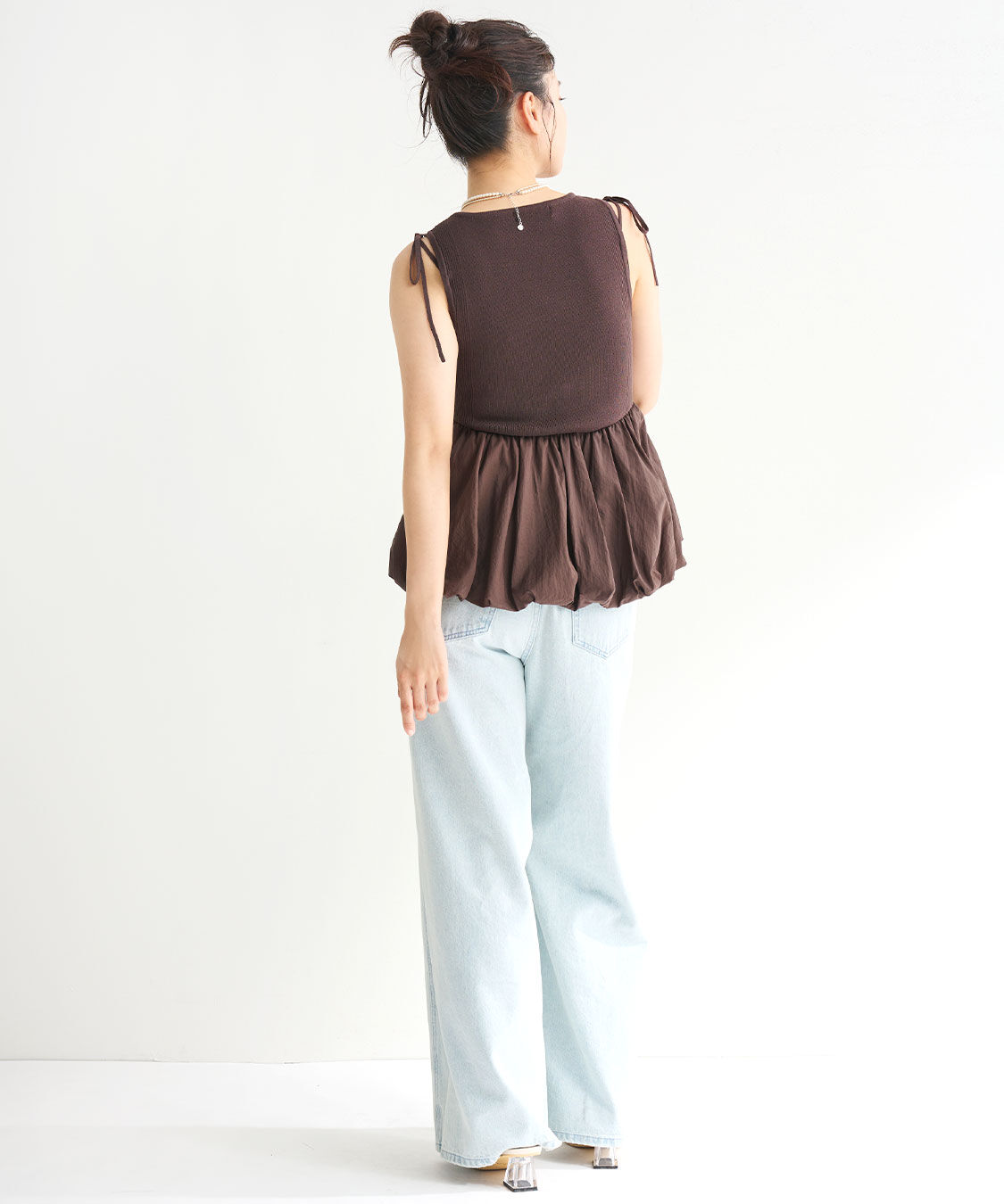 COCO DEAL「ツイストシームバギーデニムパンツ」|デニム|