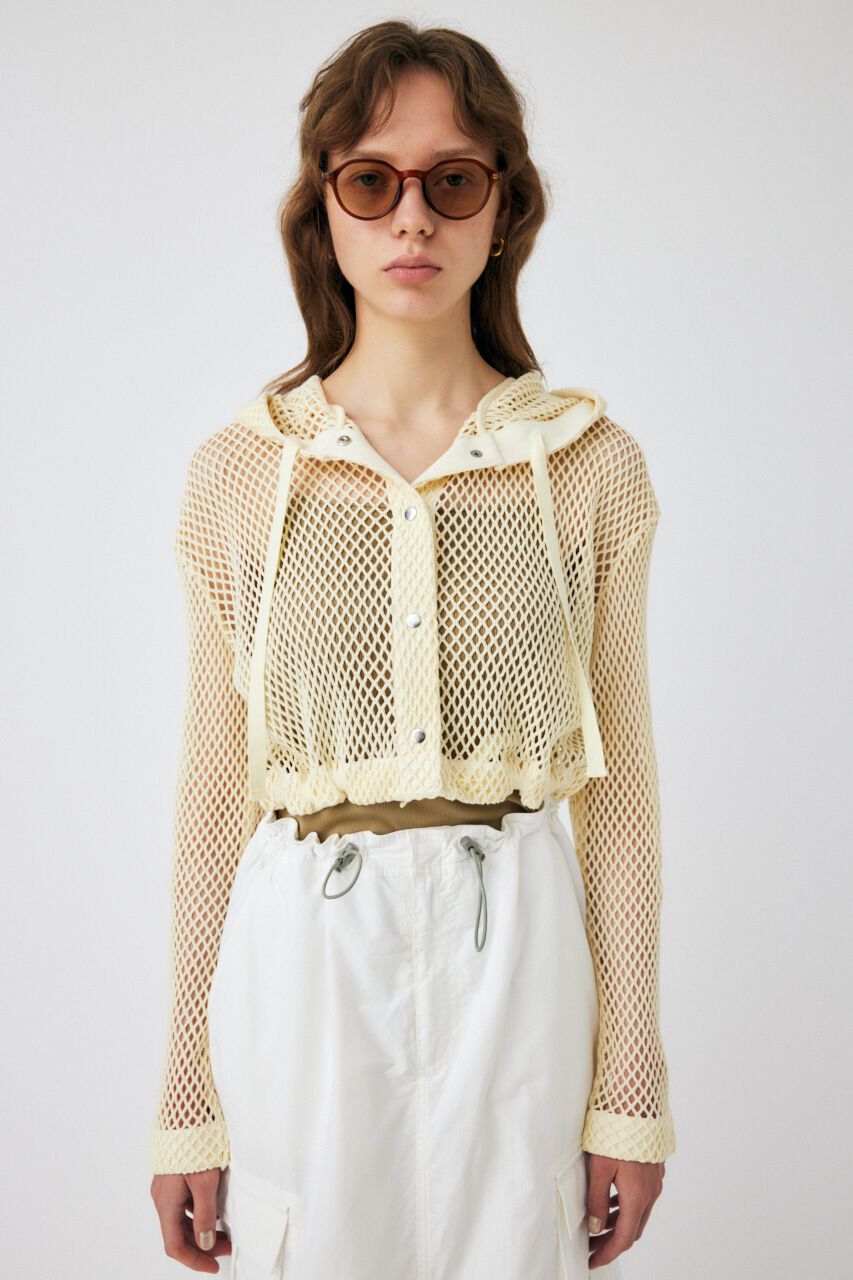 MOUSSY「MESH HOODIE カーディガン」|カーディガン|IVOY3