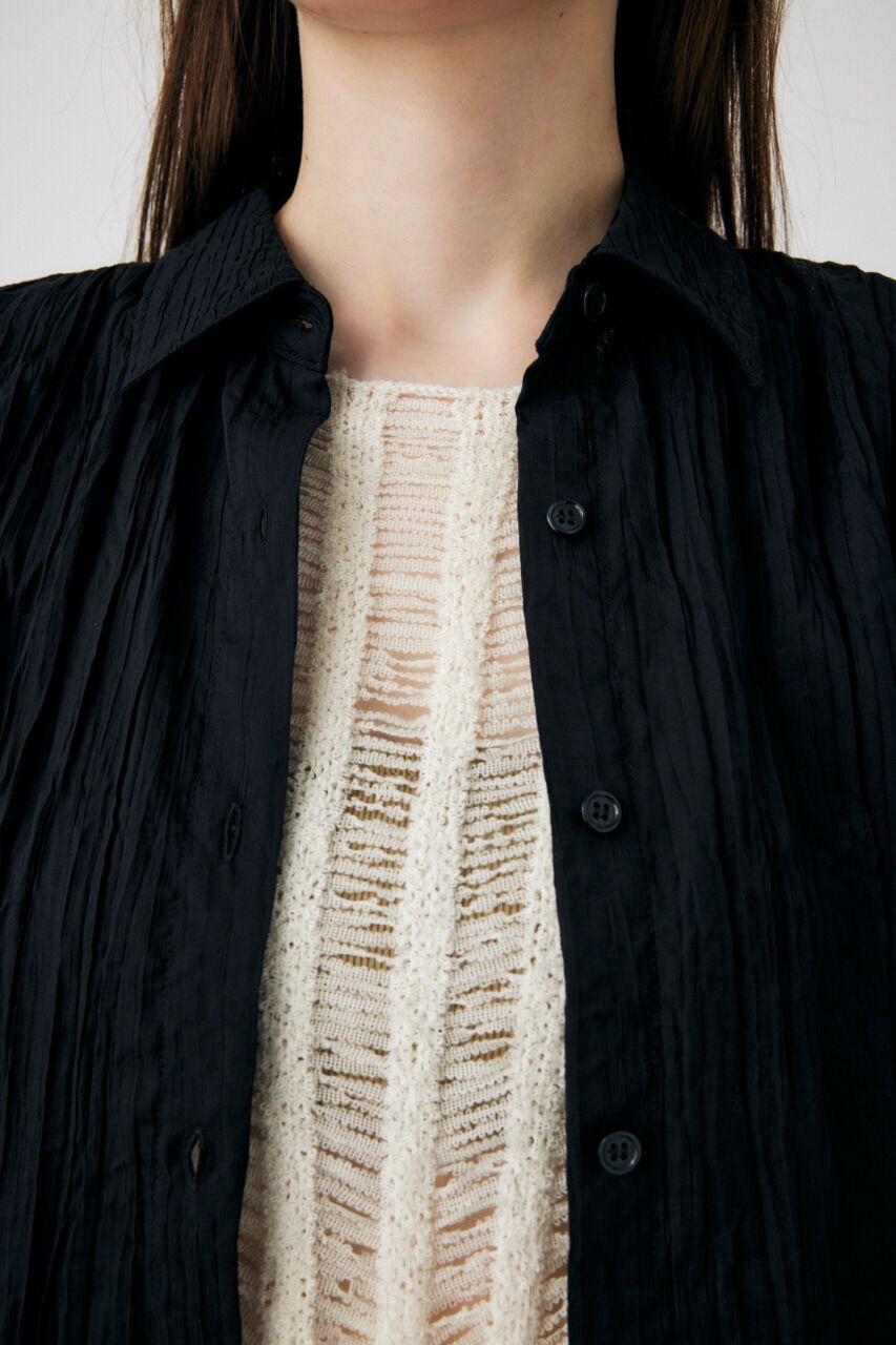 MOUSSY「SIDE GATHER H／S シャツ」|シャツ・ブラウス|