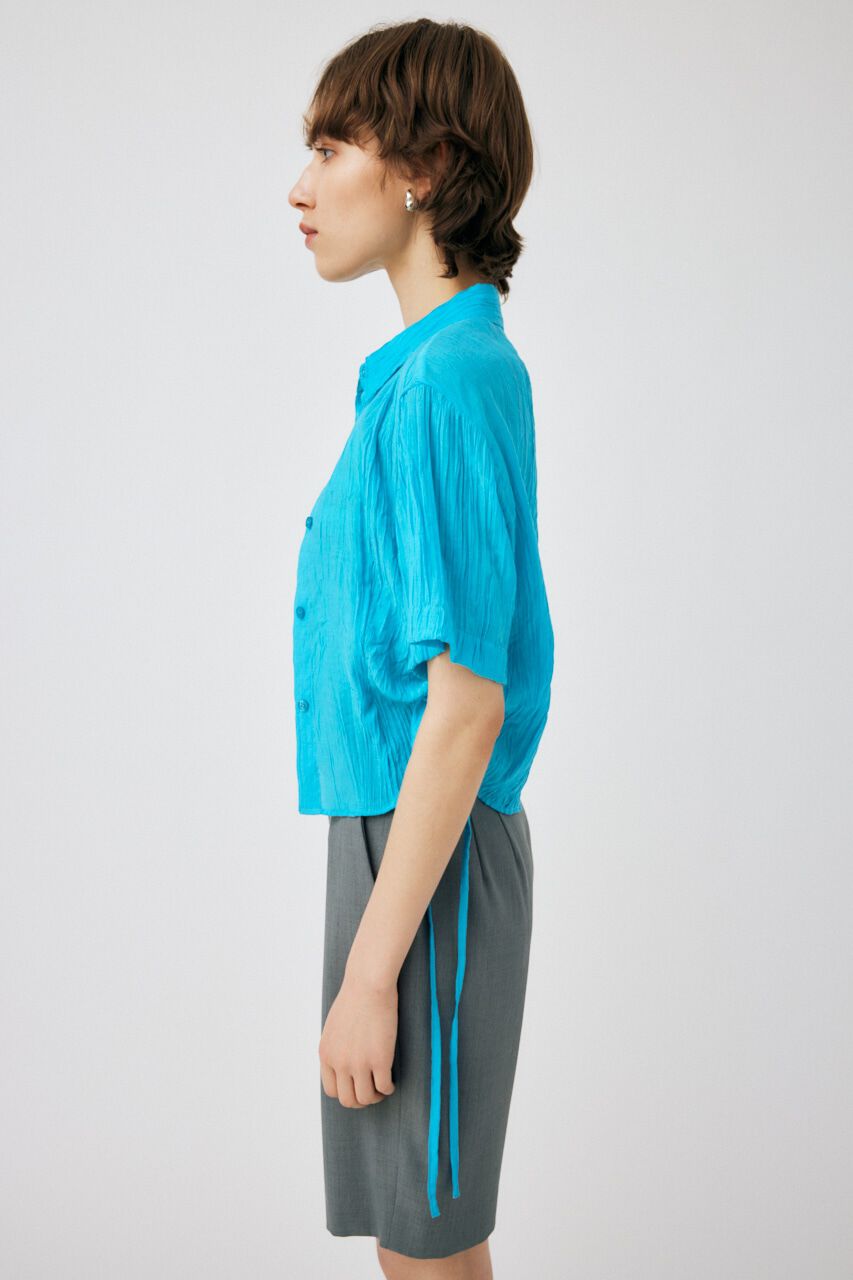 MOUSSY「SIDE GATHER H／S シャツ」|シャツ・ブラウス|