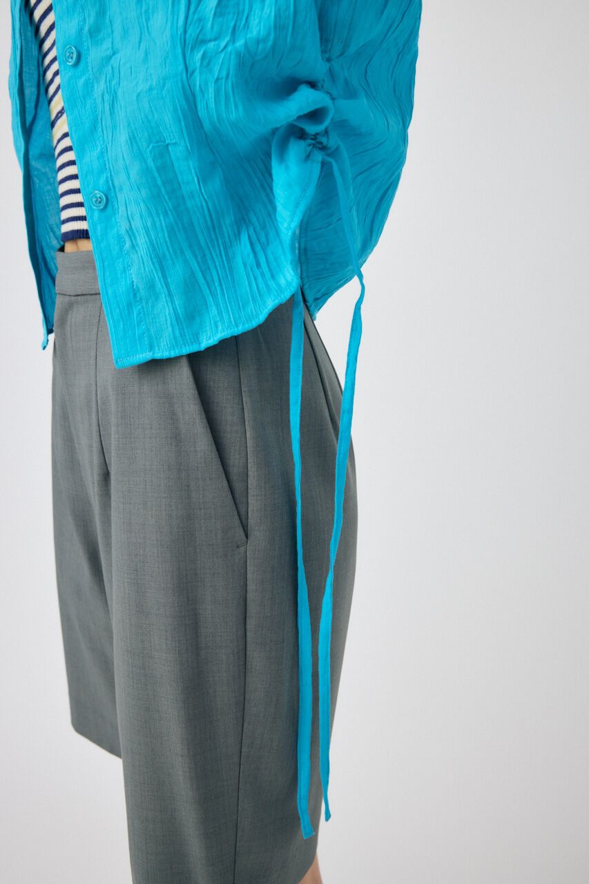 MOUSSY「SIDE GATHER H／S シャツ」|シャツ・ブラウス|