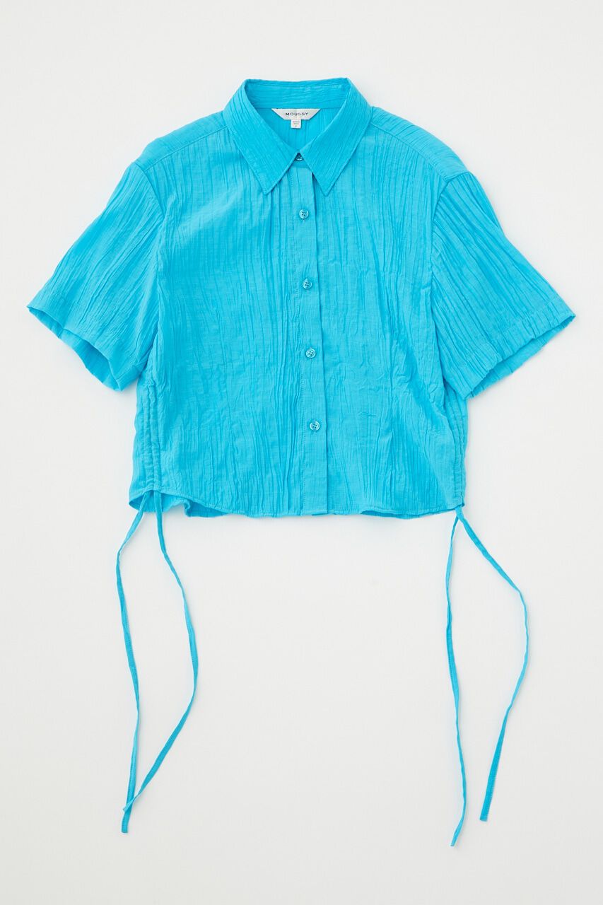 MOUSSY「SIDE GATHER H／S シャツ」|シャツ・ブラウス|