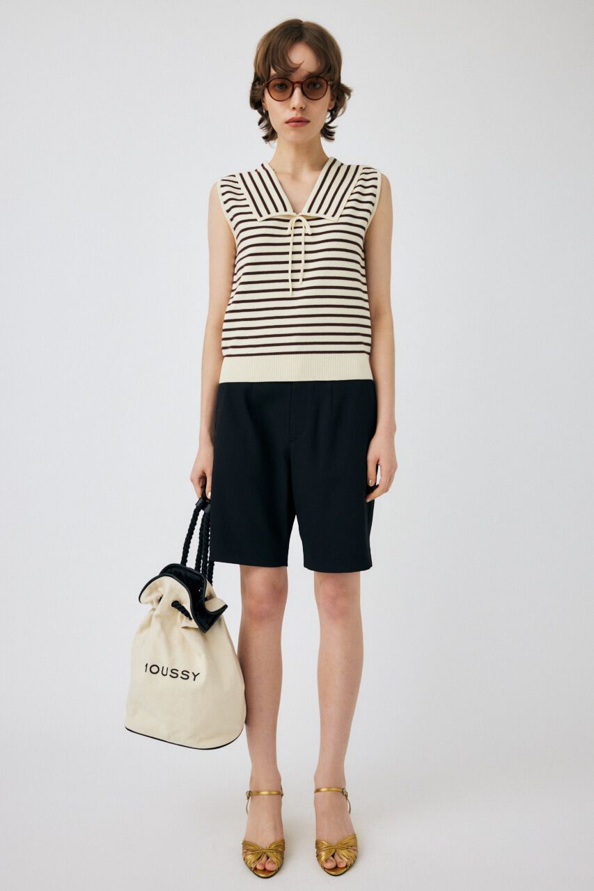 MOUSSY「SLIM HALF パンツ」|その他|BLK