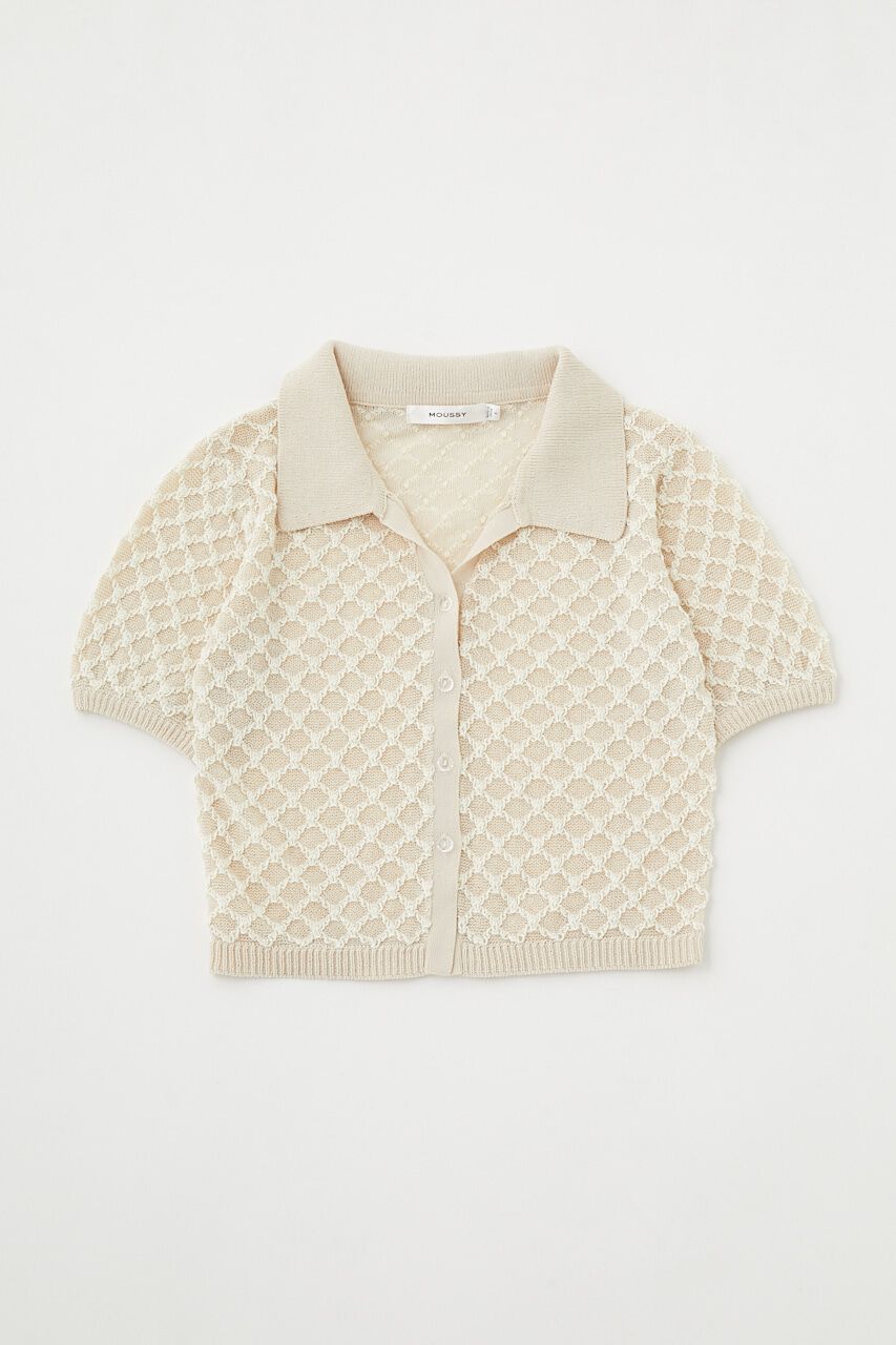 MOUSSY「OPENWORK KNIT POLO」|ニット・セーター|