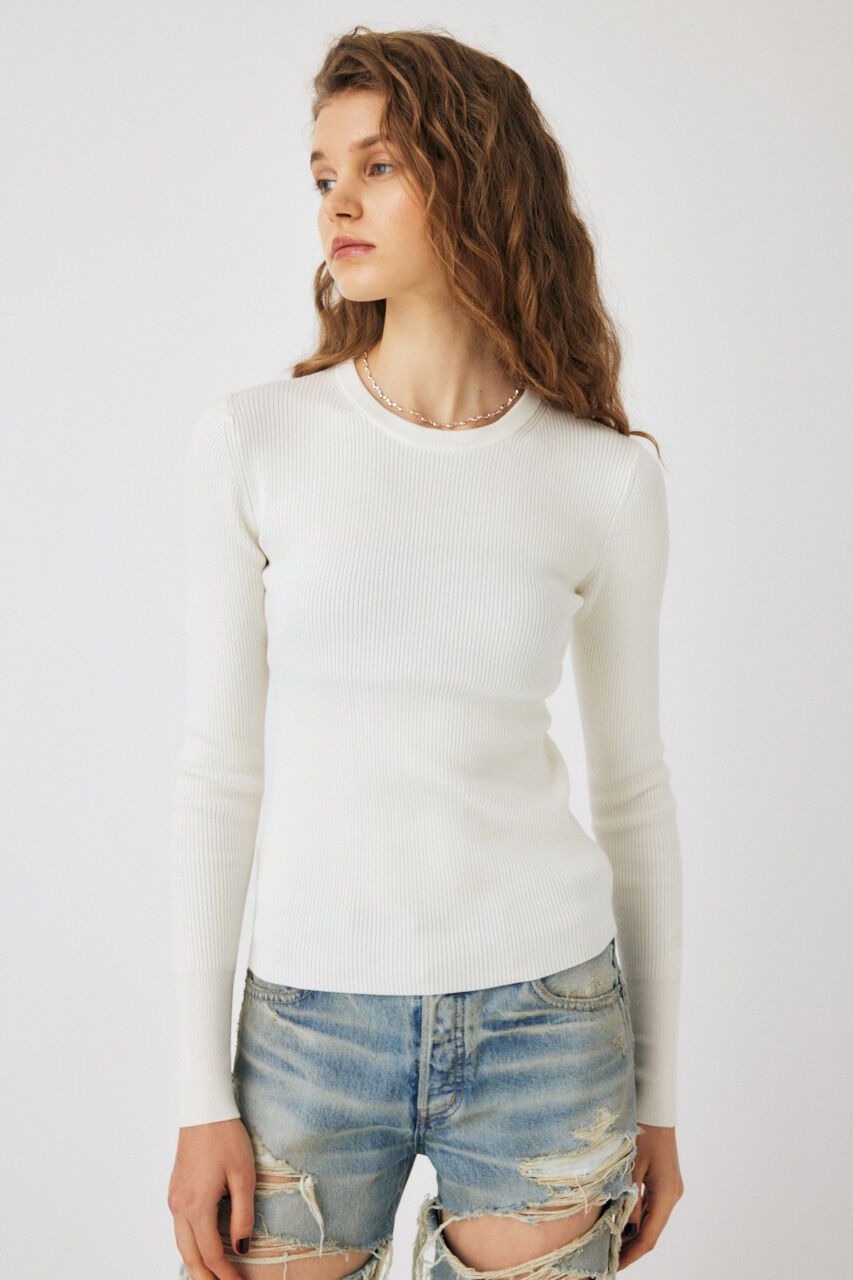 MOUSSY「WASHABLE CREWNECK ニット」|ニット・セーター|