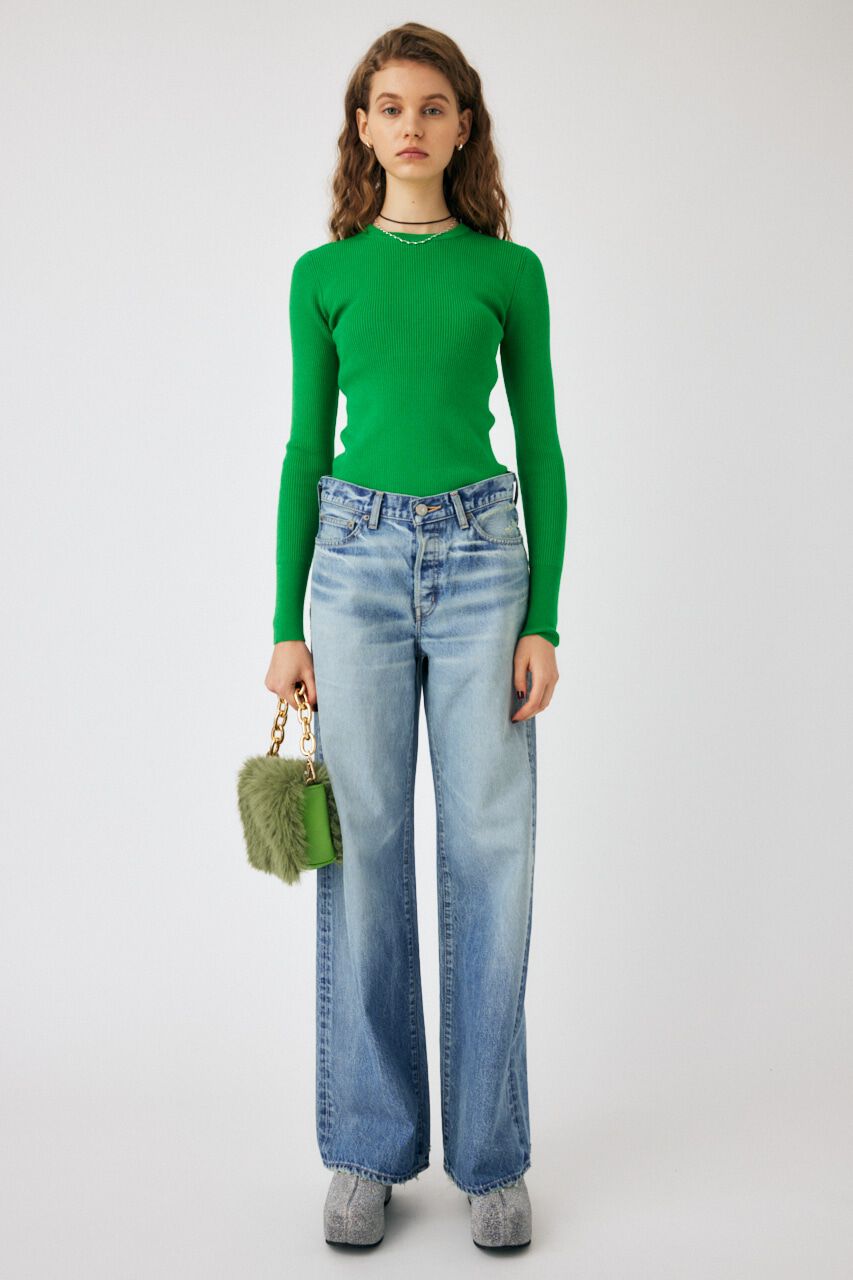 MOUSSY「WASHABLE CREWNECK ニット」|ニット・セーター|