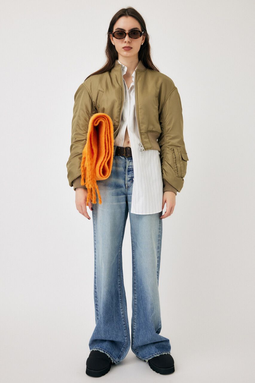 MOUSSY「VOLUME CROPPED MA-1」|ブルゾン・スタジャン|L/KHA1
