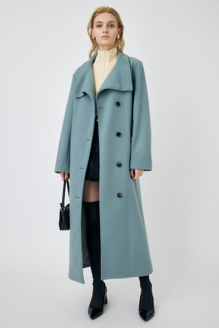 MOUSSY「STAND COLLAR ロングコート」|その他|