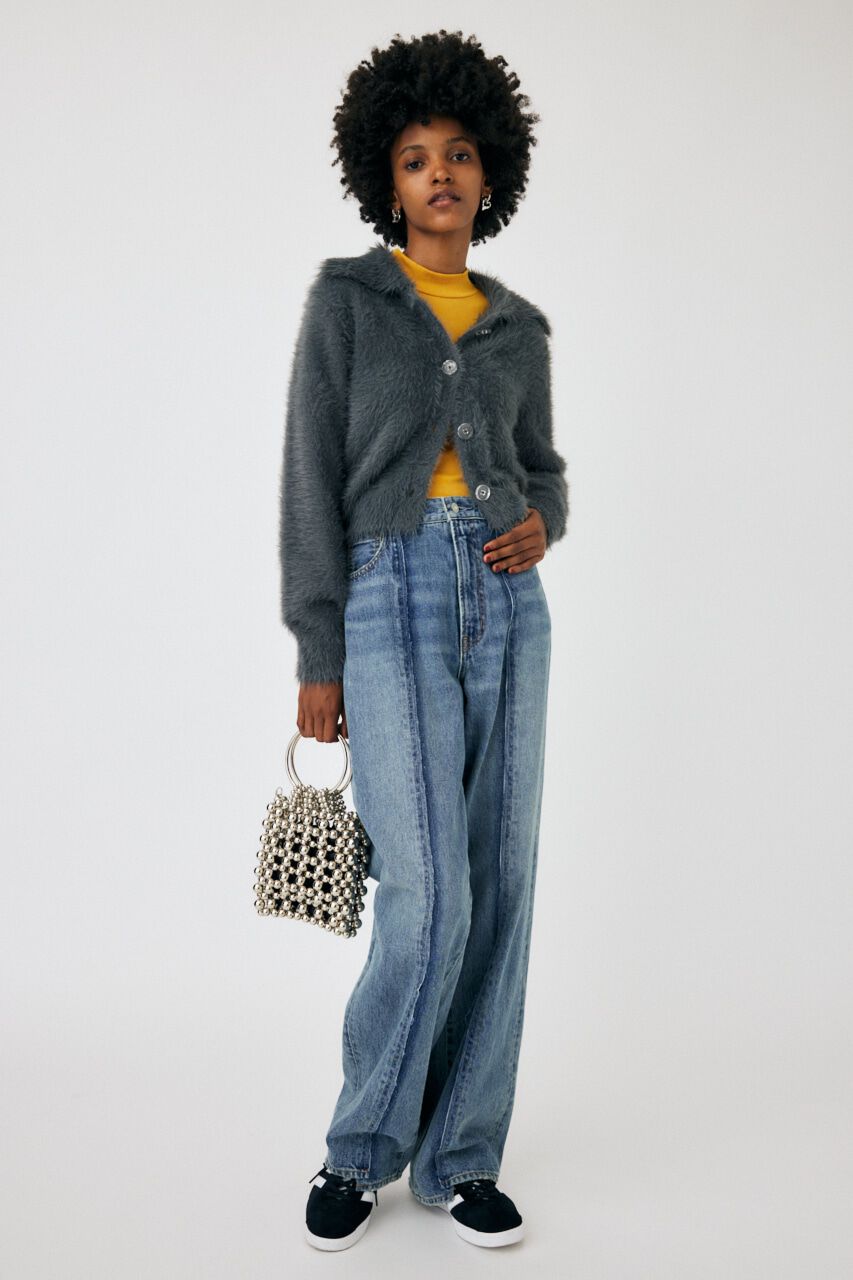 MOUSSY「HW REMAKE LOOSE STRAIGHT」|デニム|