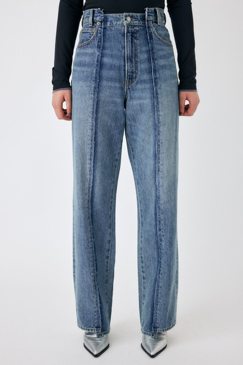 MOUSSY「HW REMAKE LOOSE STRAIGHT」|デニム|