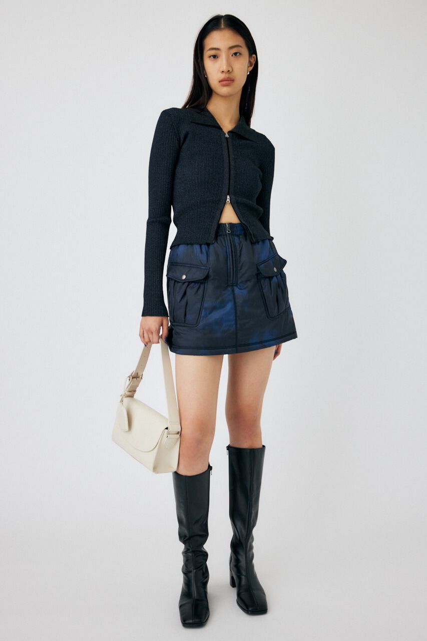 MOUSSY「PUFFER WORK ミニスカート」|スカート|NVY