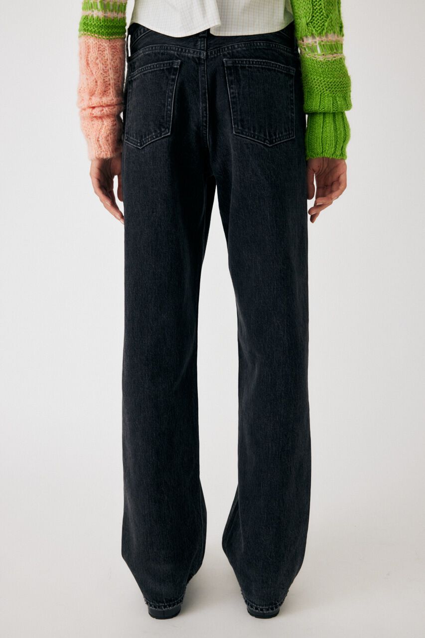 MOUSSY「90S LOWRISE BLK STRAIGHT」|デニム|