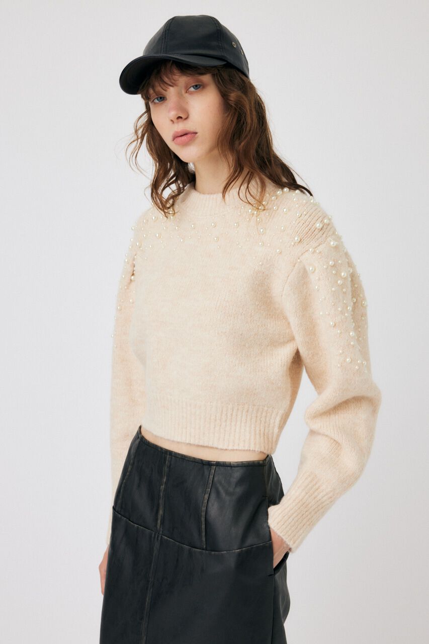 MOUSSY「BEADS DECO ニット」|ニット・セーター|