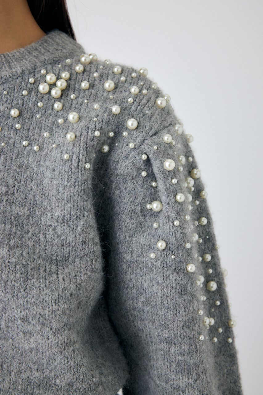 MOUSSY「BEADS DECO ニット」|ニット・セーター|