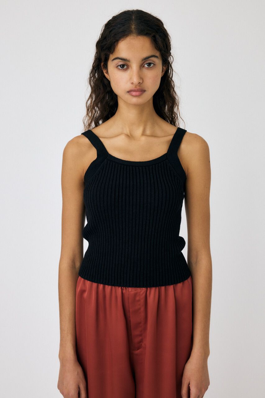 MOUSSY「ZIP UP RIB KNIT カーデ＆タンク」|ニット・セーター|