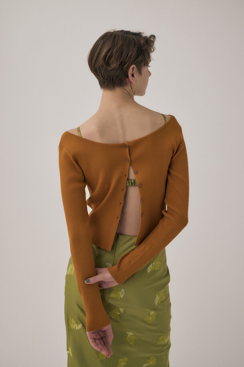 MOUSSY「ﾘｻｲｸﾙﾎﾟﾘｴｽﾃﾙ使用 経年劣化の少ないﾘﾌﾞﾆｯﾄ ｼﾝﾌﾟ  」|ニット・セーター|ORG