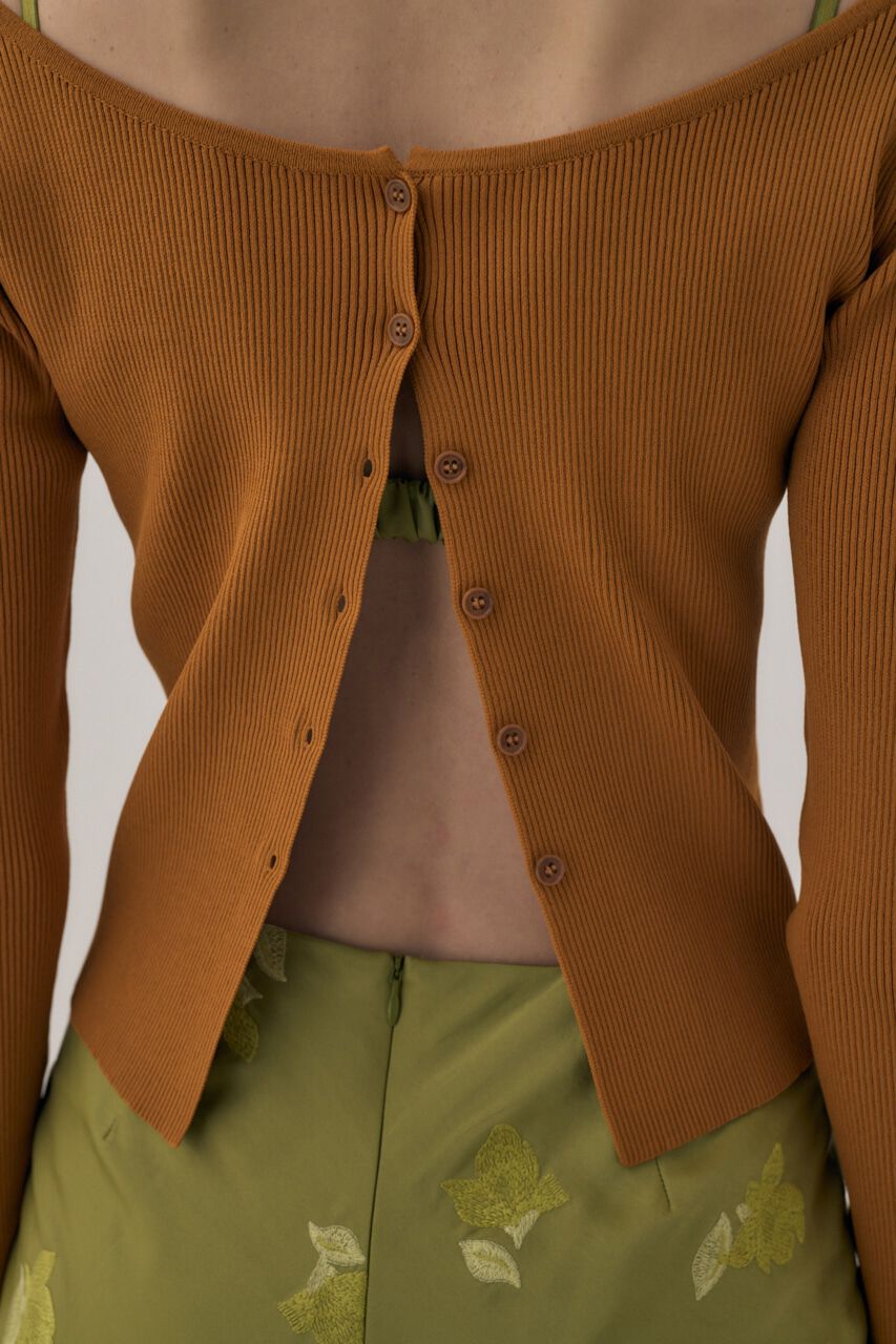 MOUSSY「ﾘｻｲｸﾙﾎﾟﾘｴｽﾃﾙ使用 経年劣化の少ないﾘﾌﾞﾆｯﾄ ｼﾝﾌﾟ  」|ニット・セーター|