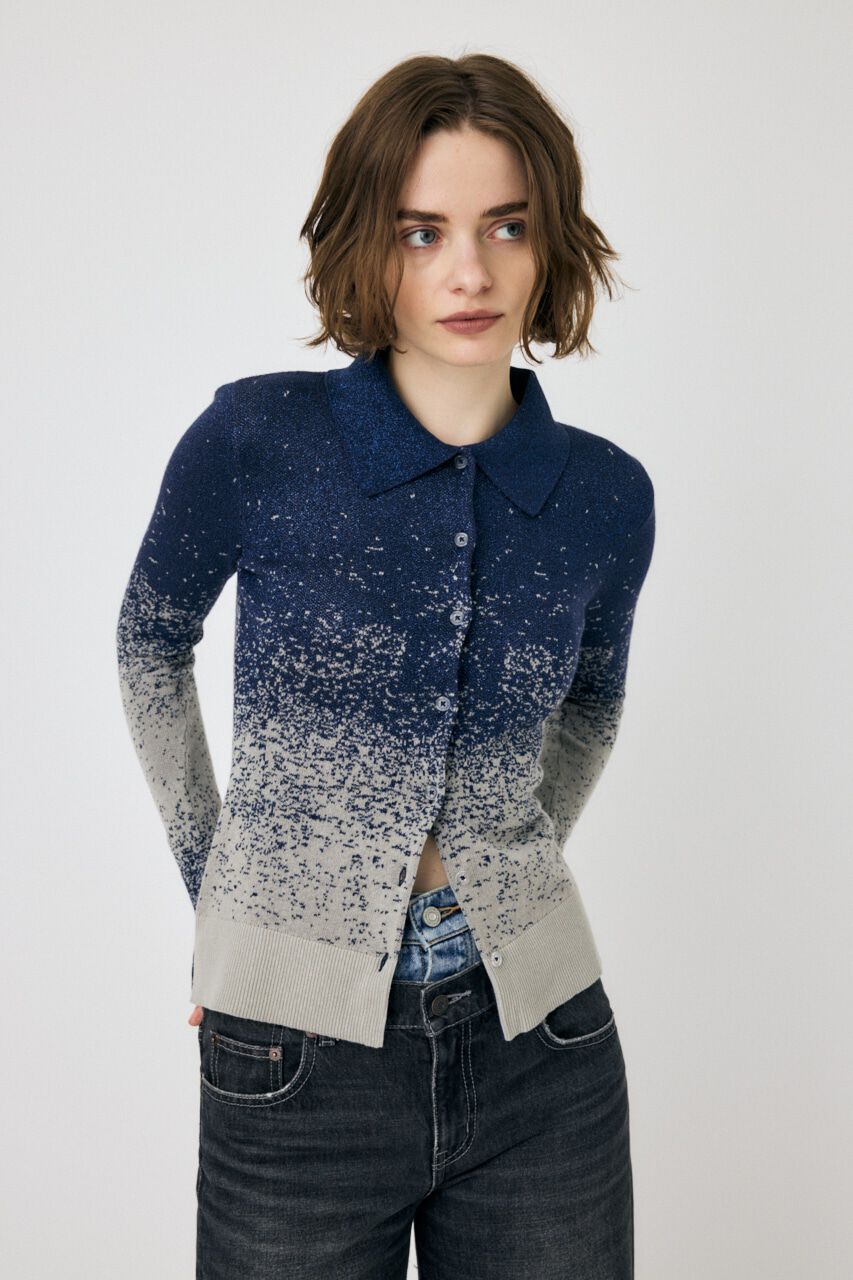 MOUSSY「KNIT SHIRT カーディガン」|シャツ・ブラウス|