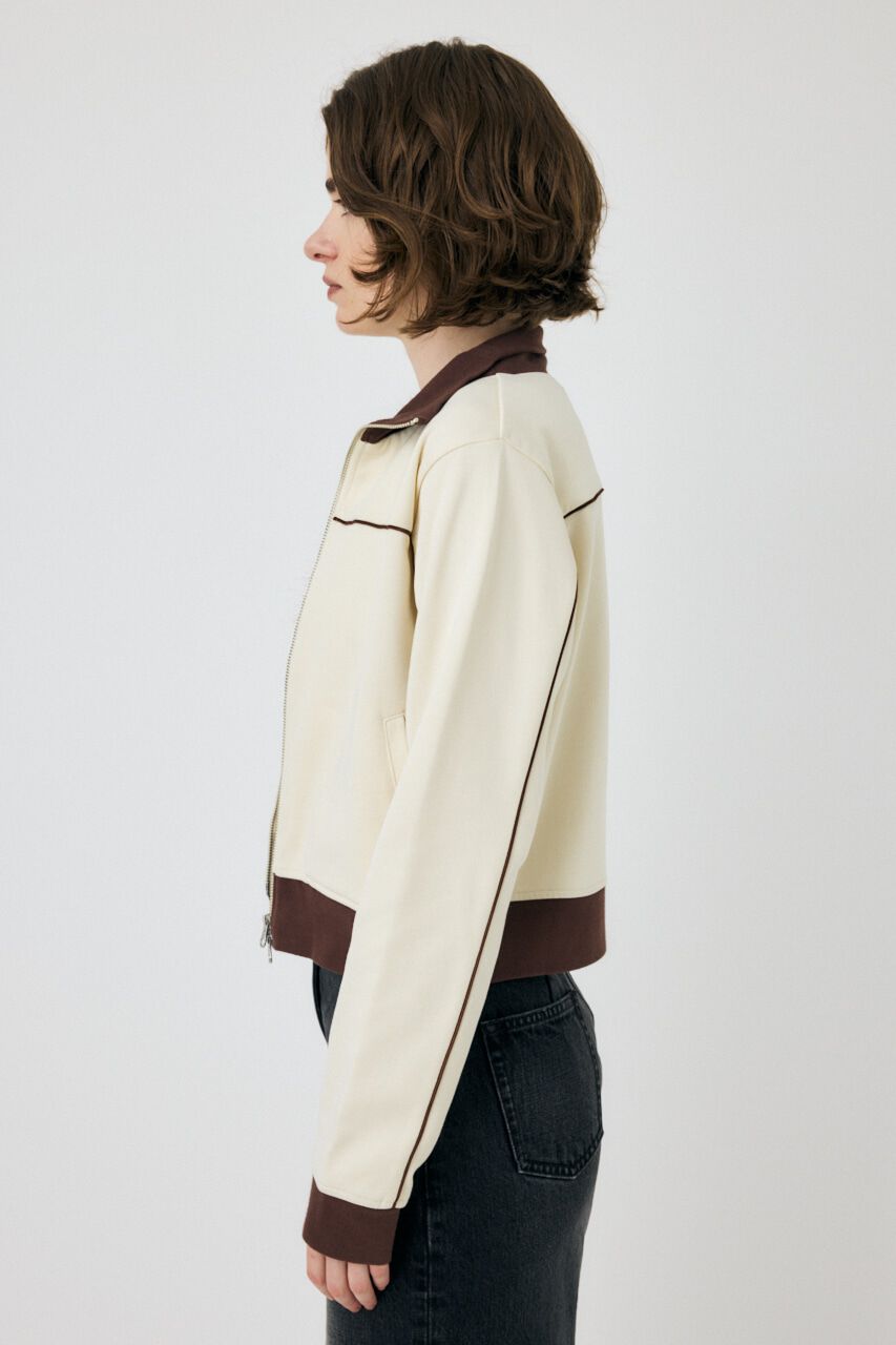 MOUSSY「PIPING TRACK ジャケット」|ブルゾン・スタジャン|