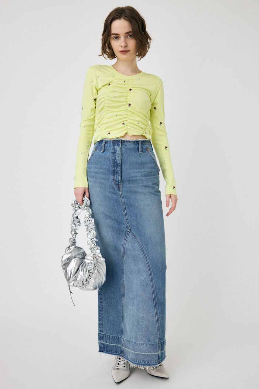MOUSSY「MERMAID DENIM LONG SKIRT」|スカート|